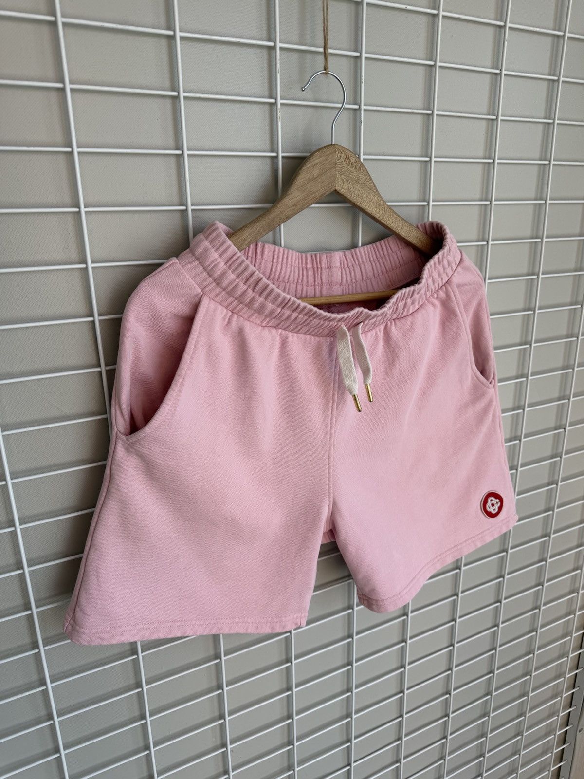 Casablanca Casablanca Logo Patch Pink Shorts Mens Size S Organic Cotton Size US 32 / EU 48 - 5 Thumbnail