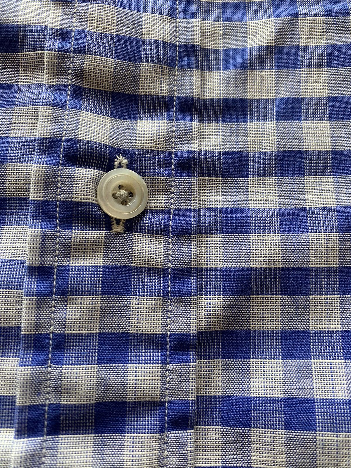 Tom Ford Tom Ford blue/grey gingham check shirt 17 43e NWOT Size US L / EU 52-54 / 3 - 7 Thumbnail