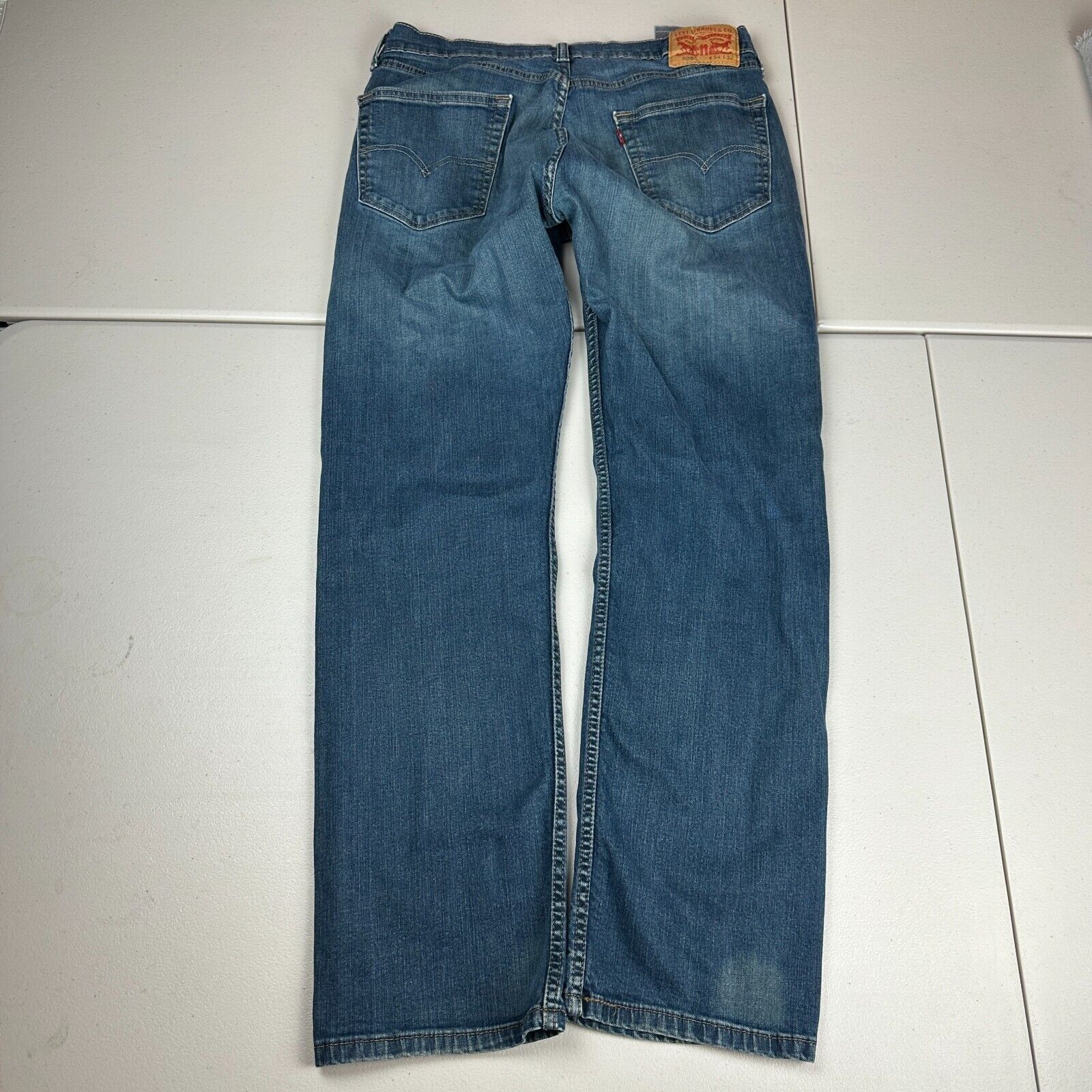 Levi's Levi's Strauss Regular Fit 505 Straight Jeans Men Blue Size US 32 / EU 48 - 4 Thumbnail