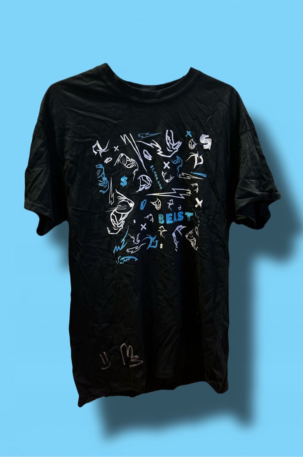 Other Limited Signed MrBeast 24-Hour Livestream Tee Size US L / EU 52-54 / 3 - 1 Thumbnail