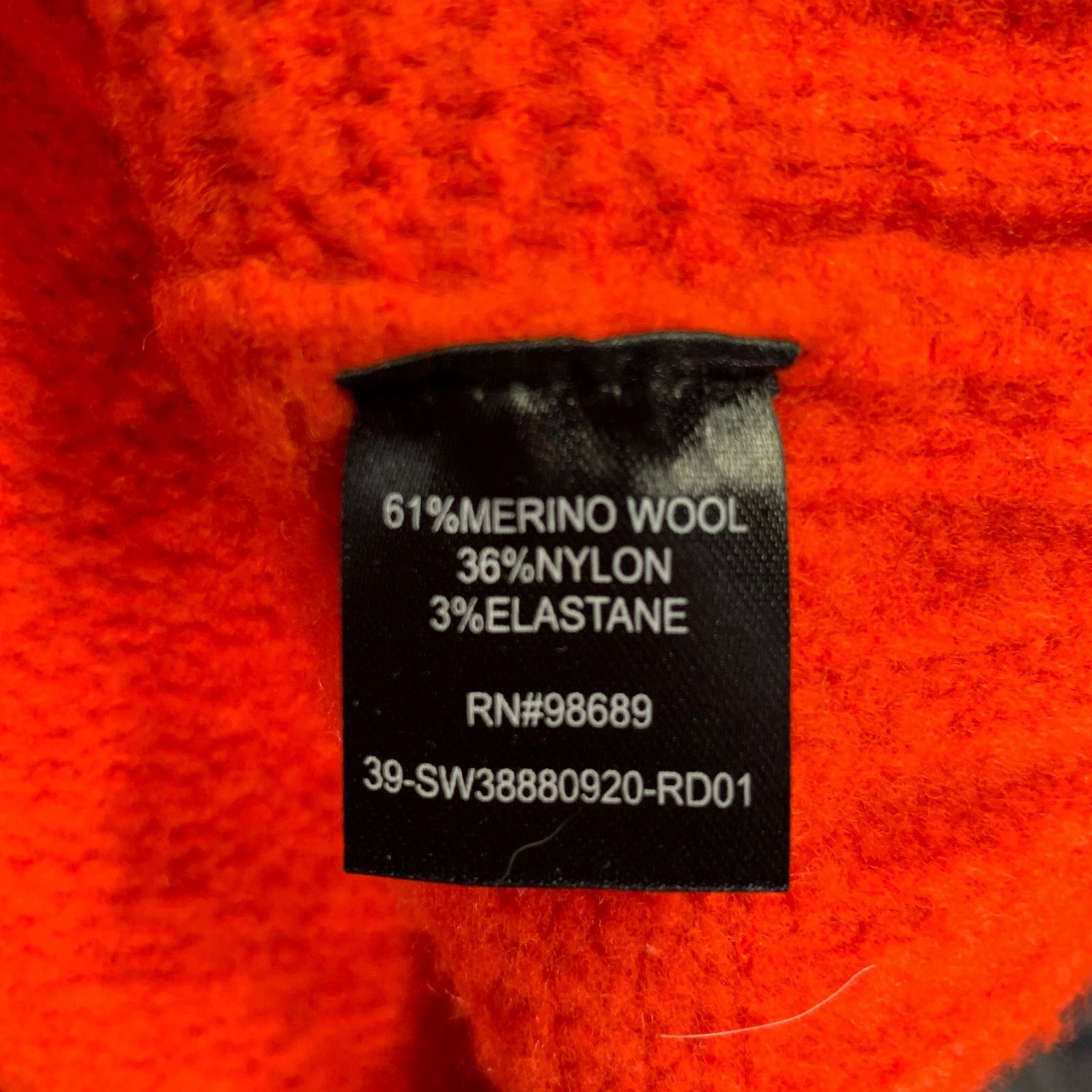Todd Snyder TODD SNYDER M Orange Knitted Wool Blend Turtleneck Sweater Size US M / EU 48-50 / 2 - 6 Thumbnail