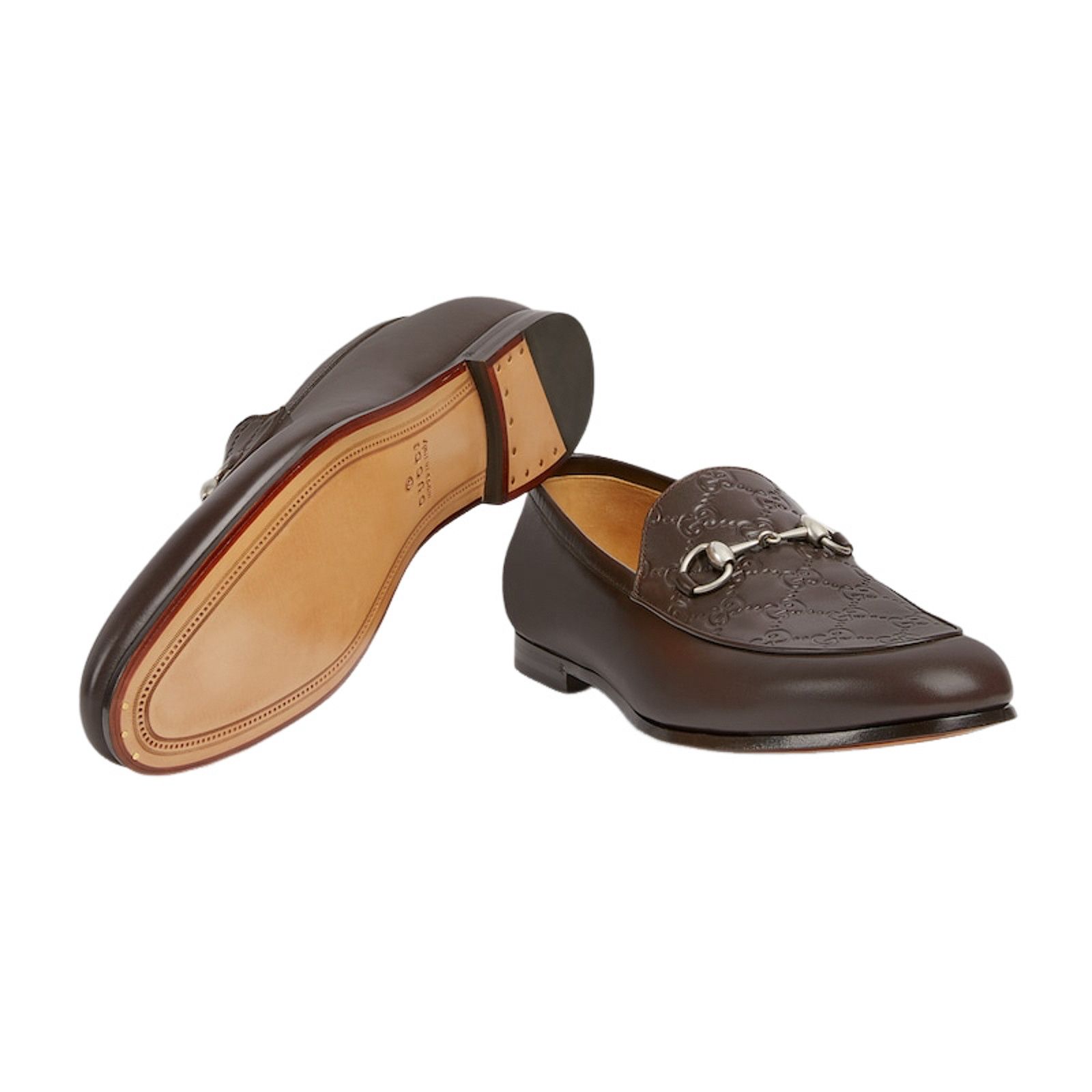 Gucci Gucci Mens Monogram Leather Horsebit Loafer Flat G 11 US 12 Size US 12 / EU 45 - 15 Thumbnail