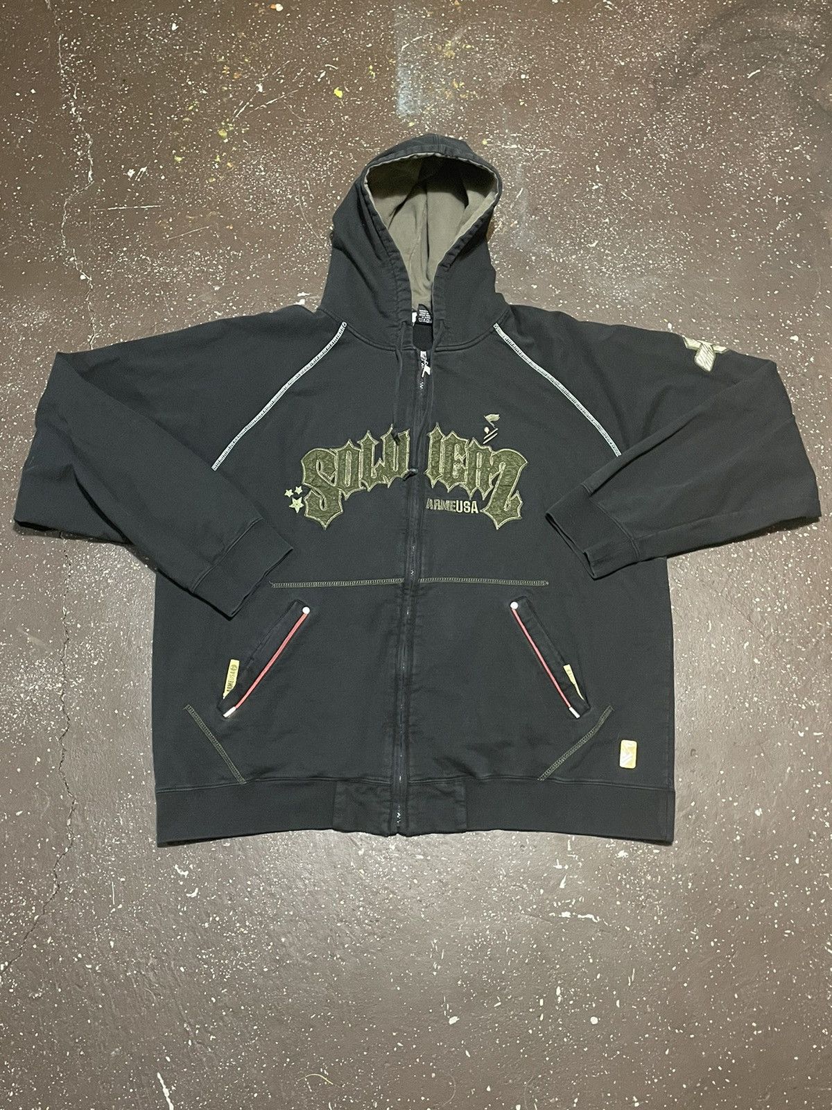 Vintage Vintage ARME Welcome To The Hood Hoodie Size US XXL / EU 58 / 5 - 1 Thumbnail
