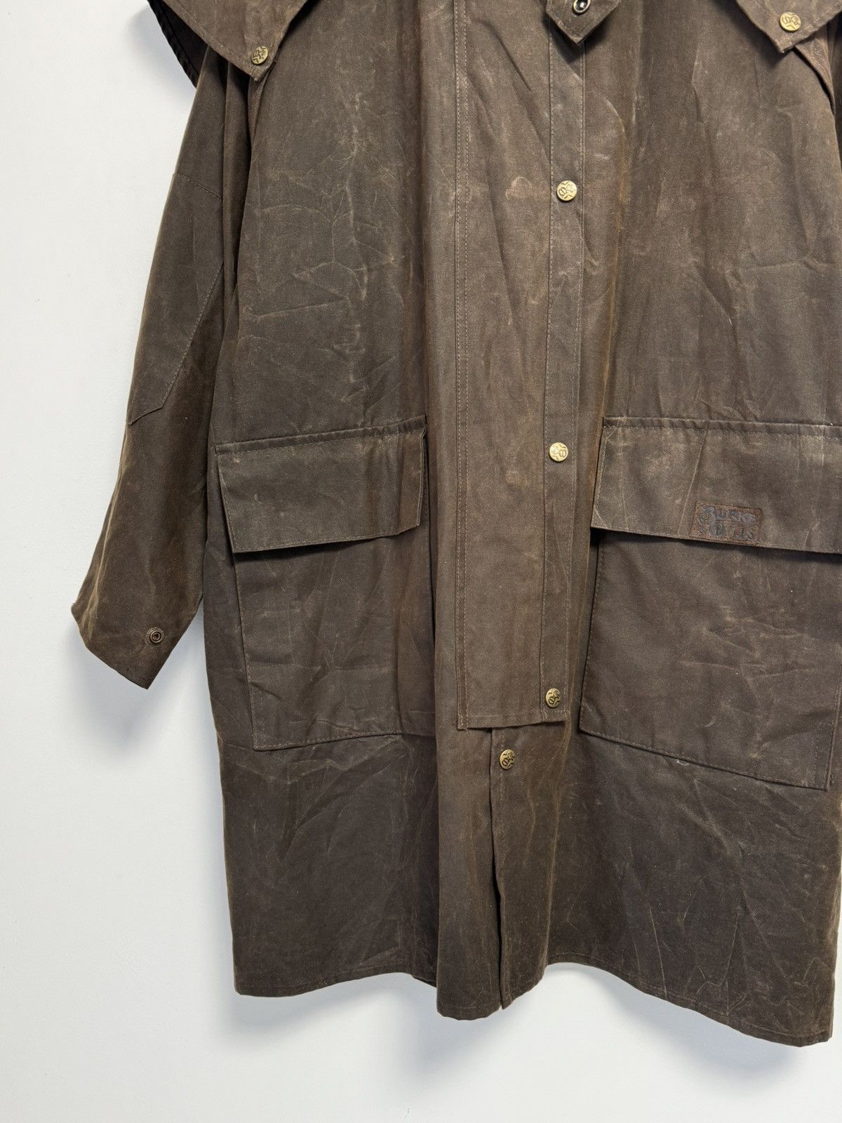 Other Burke Wills vintage wax waxed cotton short weatherall jacket Size US M / EU 48-50 / 2 - 4 Thumbnail
