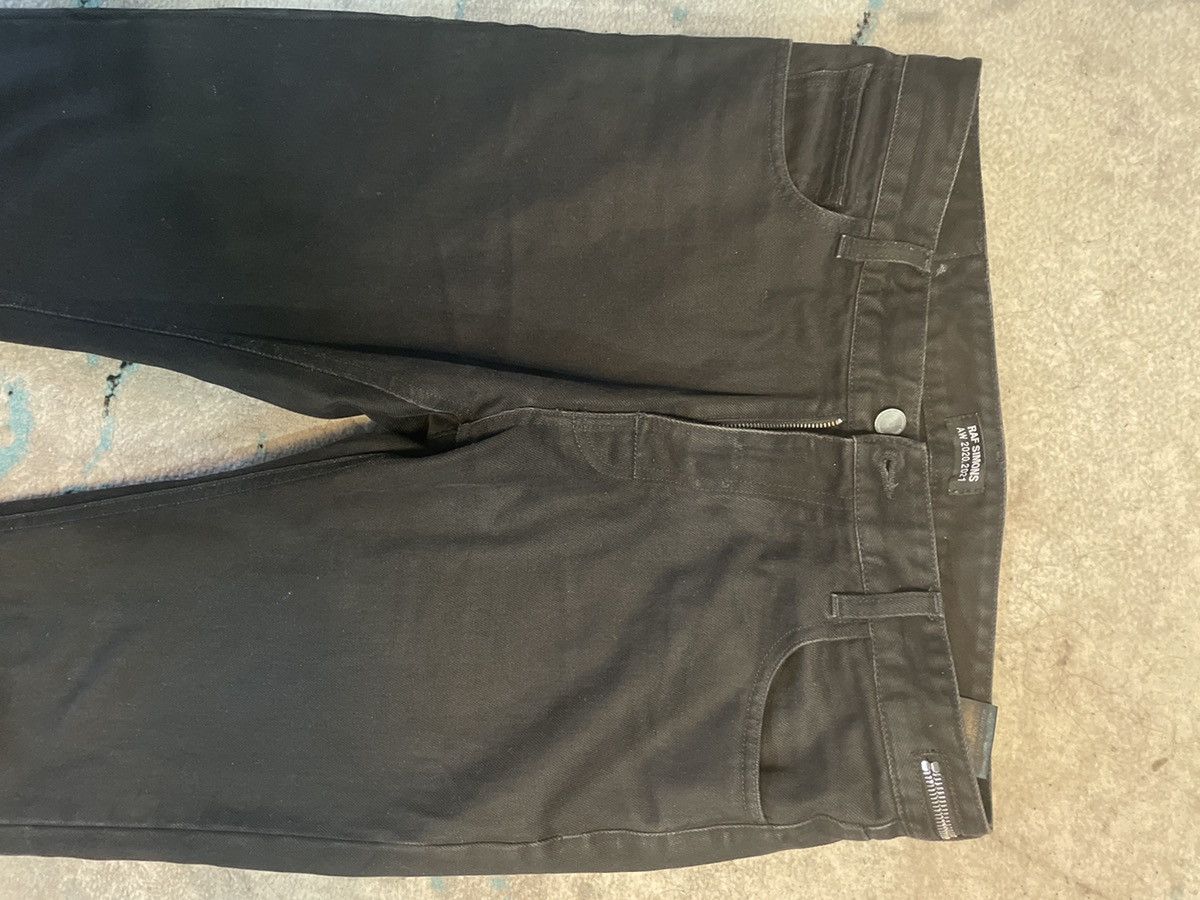 Raf Simons × Raf by Raf Simons Black denim zipper Jean Size US 32 / EU 48 - 2 Thumbnail