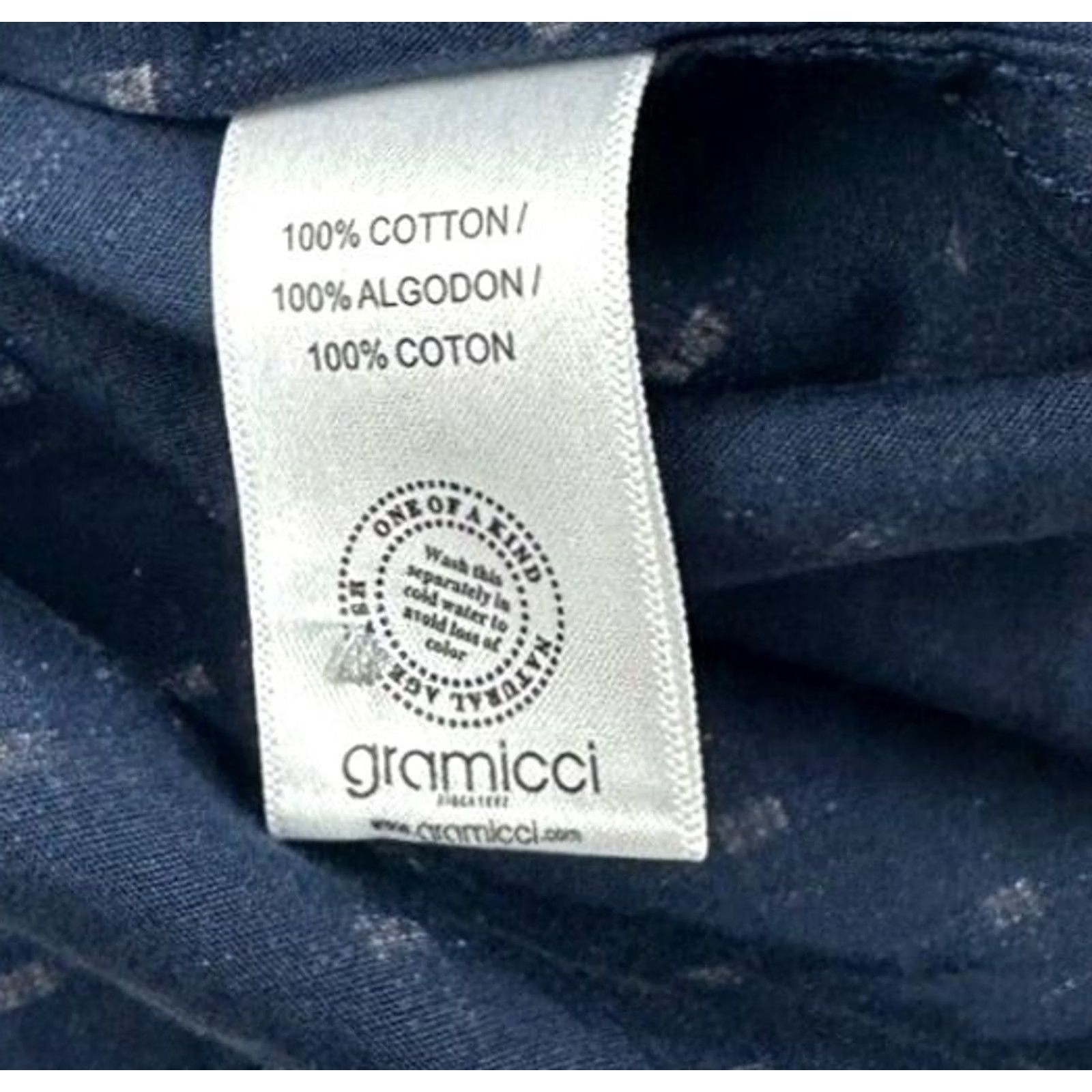 Gramicci Gramicci Men’s 100% Cotton L/S Button Shirt Blue Large Shirt Mens Button-Front Front-Blue Cotton Classic Size US L / EU 52-54 / 3 - 4 Thumbnail