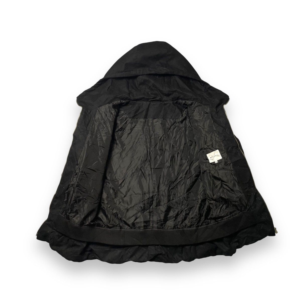 If Six Was Nine × Takeo Kikuchi × Yasuyuki Ishii 🇯🇵 TAKEO KIKUCHI TWO TONES WOOL + SUEDE LEATHER HOODIE JACKET Size US XL / EU 56 / 4 - 3 Thumbnail