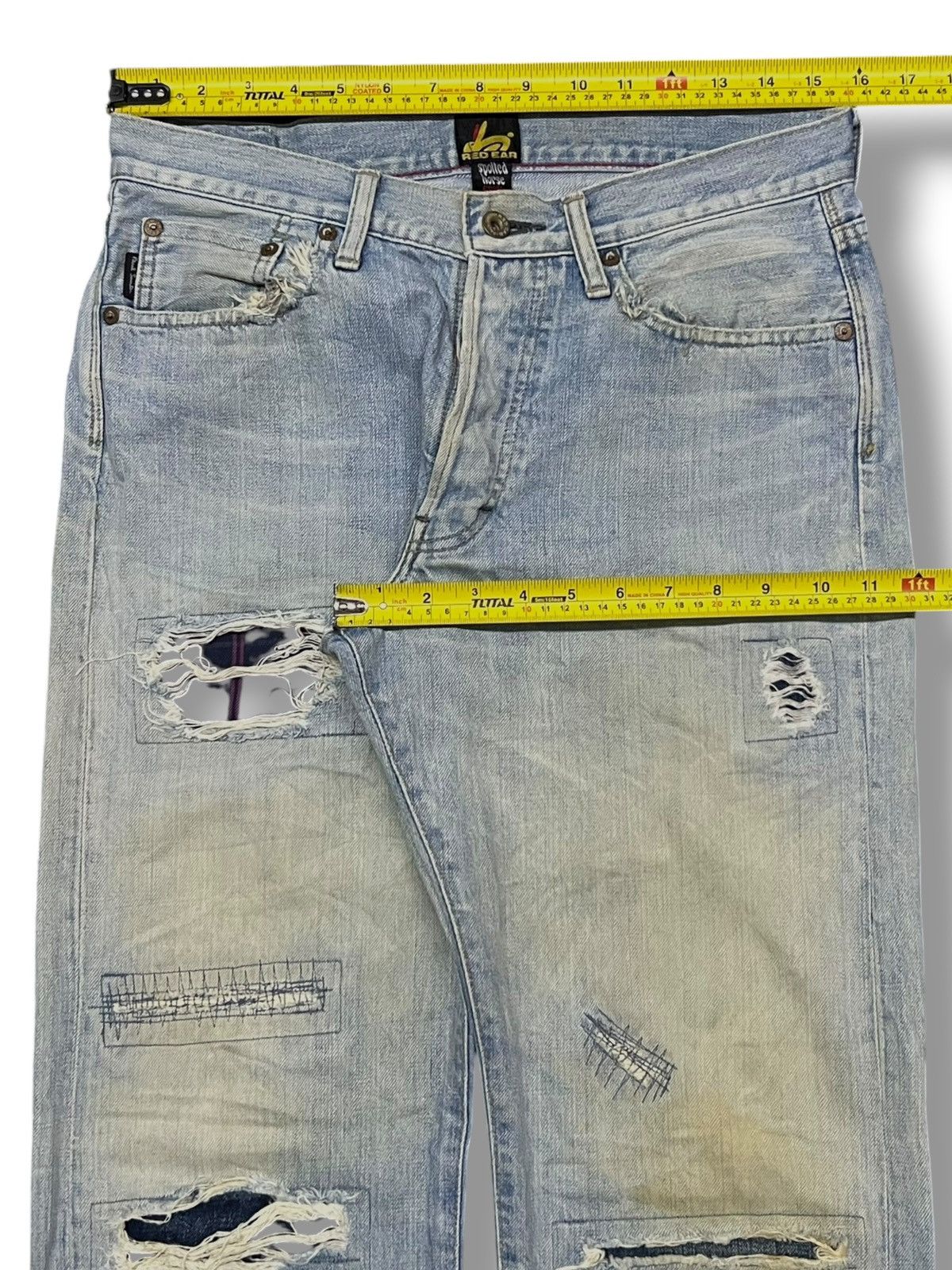 Paul Smith Red Ear Vintage 00s Paul Smith Red Ear Selvedge Denim Japan Size US 31 - 19 Thumbnail