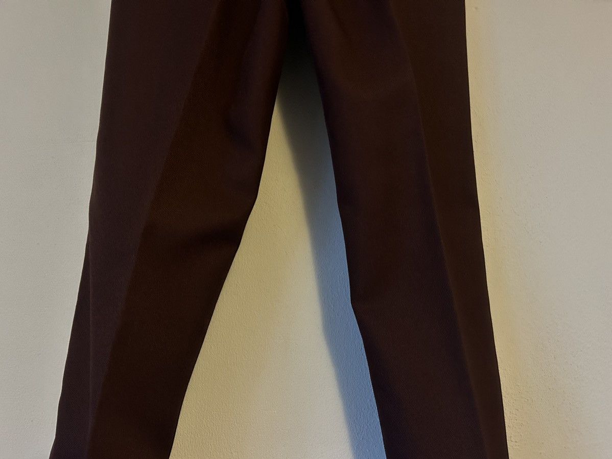 Prada Prada Logo Slim-Fit Trousers in Burgundy Size US 34 / EU 50 - 10 Thumbnail