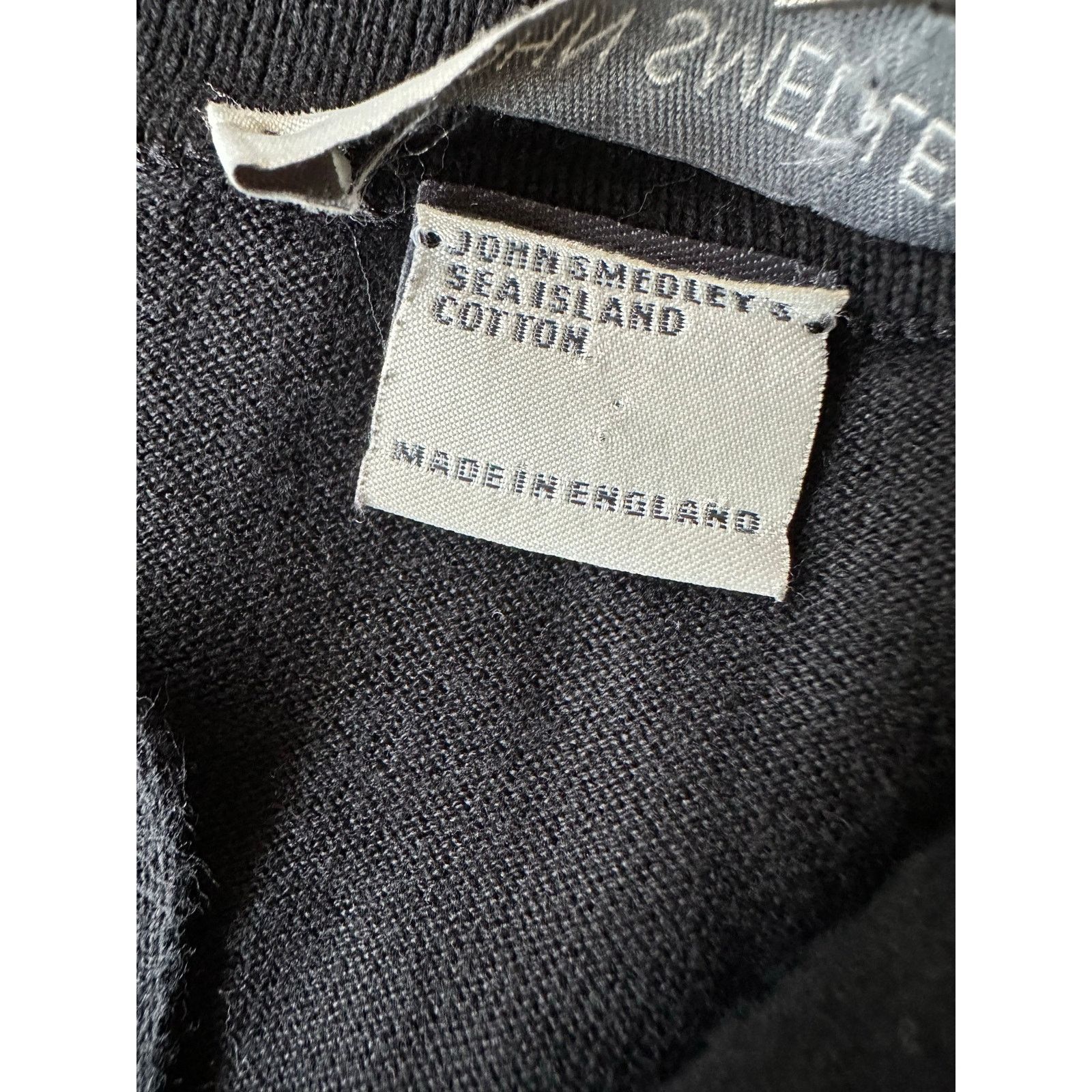 John Smedley Knitted Polo Shirt Sea Island Cotton Mens XXL