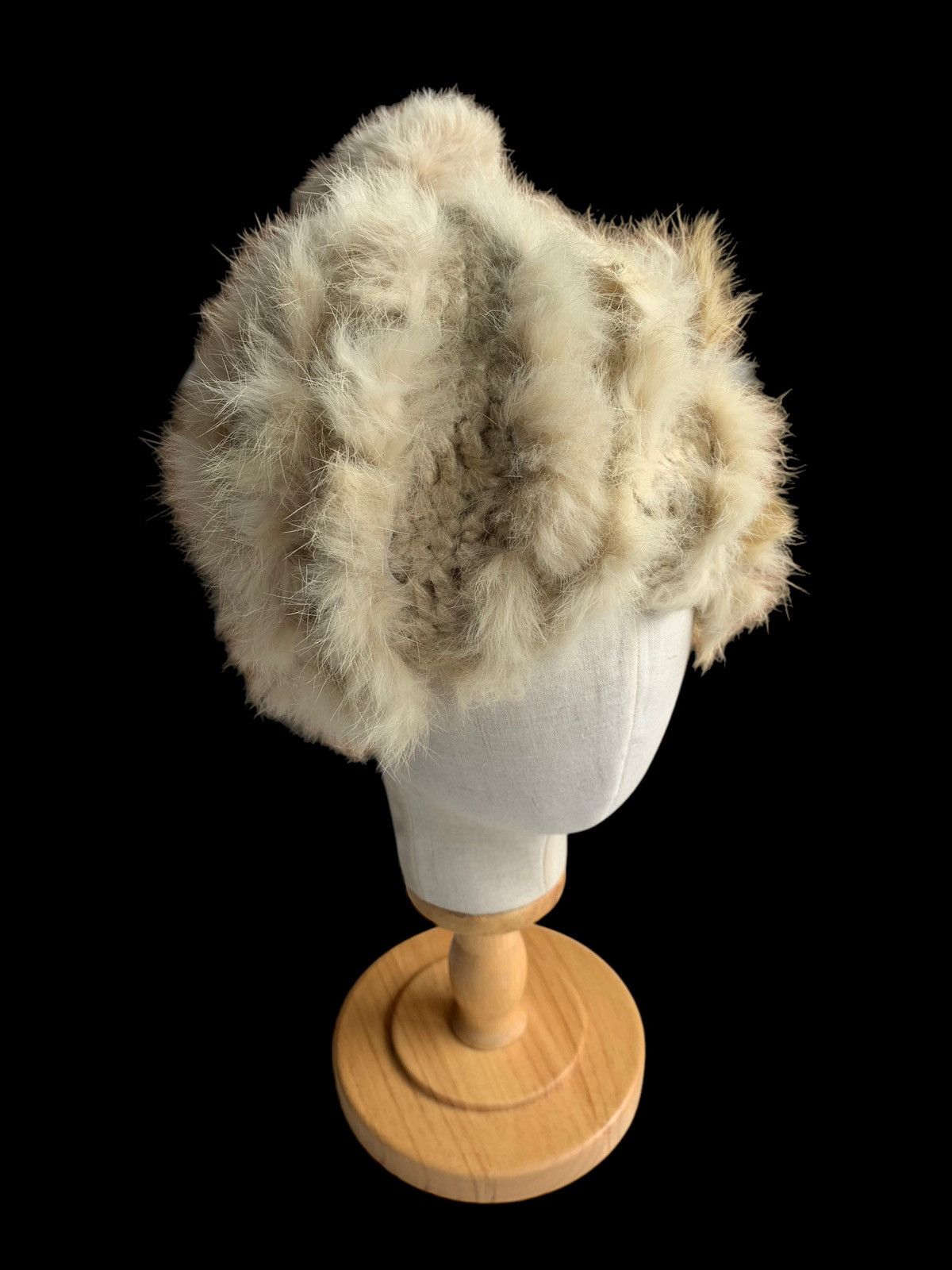 14th Addiction × Vintage KNITTED CROCHET FUR PUNK STYLE WINTER SESSIONS HATS☠️ Size ONE SIZE - 3 Thumbnail