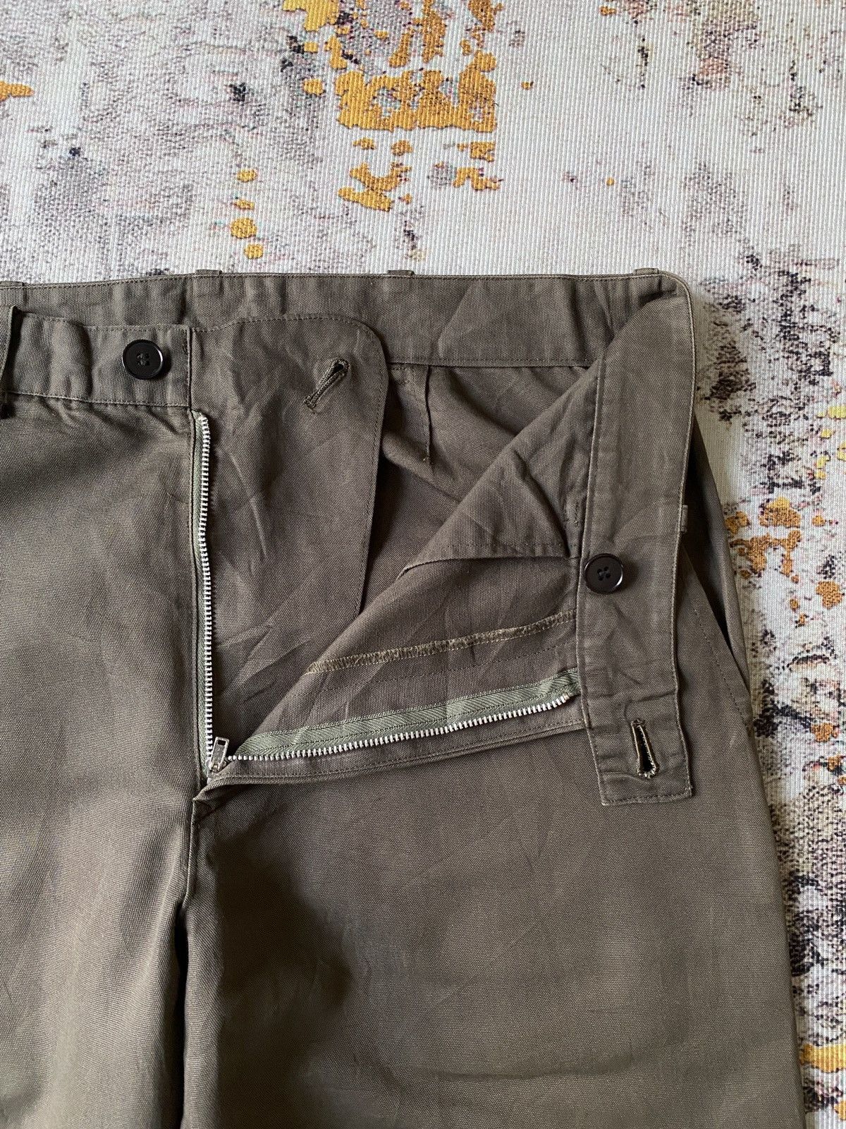 Yohji Yamamoto Y’s Yohji Yamamoto Olive Green Military Design Pant Size US 32 / EU 48 - 16 Thumbnail