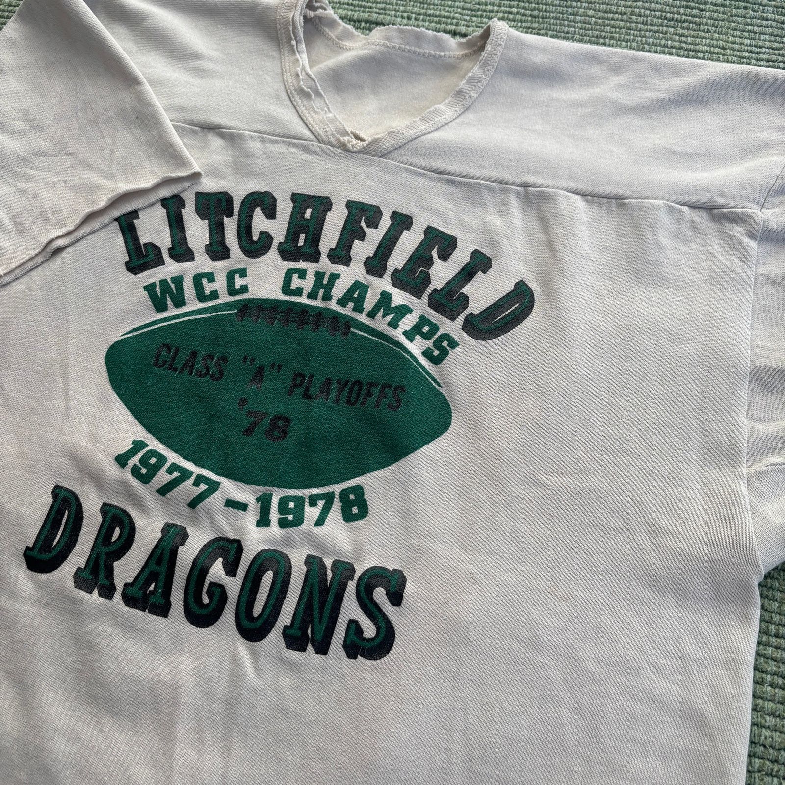 Vintage Vintage 1978 Durene Litchfield Dragons Football Jersey L Size US L / EU 52-54 / 3 - 6 Thumbnail