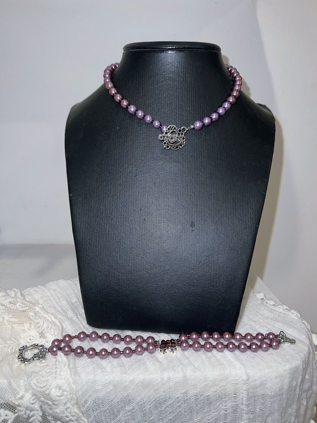 Japanese Brand Purple butterfly imitation pearl set 🔮🦋 Size ONE SIZE - 16 Thumbnail