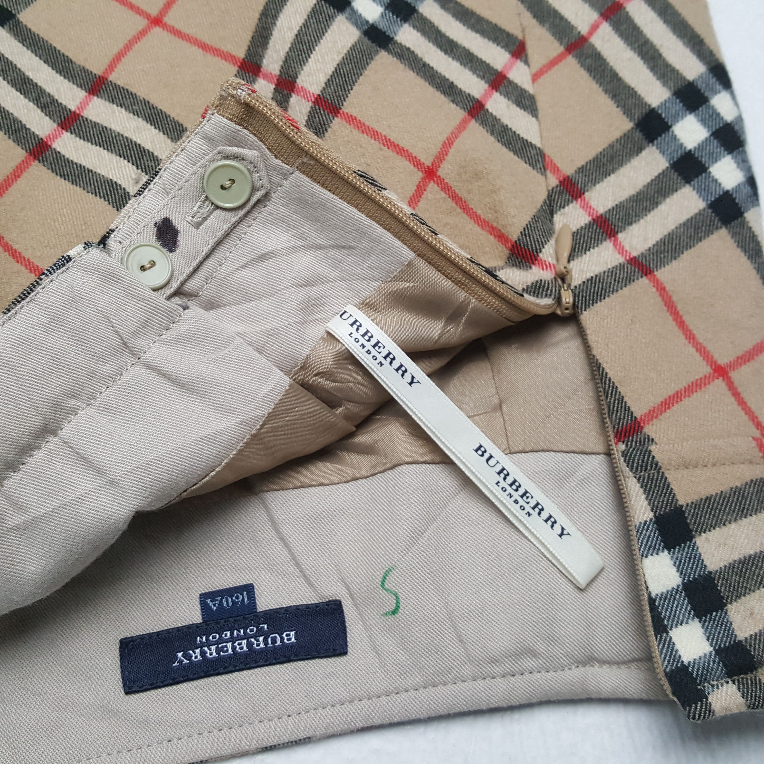 Burberry × Vintage Vintage BURBERRY LONDON Luxury Fashion Brand Skirts C280N30 Size 23" - 8 Thumbnail