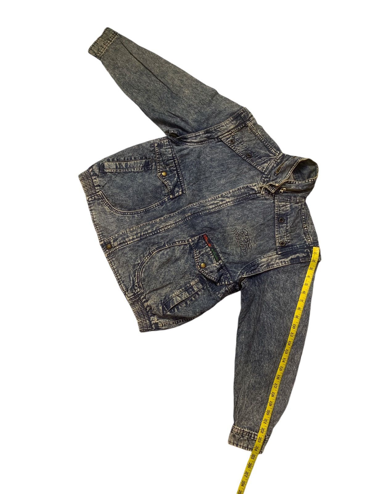 Japanese Brand × Vintage Rare Design Vintage Work Man 2 Way Denim Jackets Size US L / EU 52-54 / 3 - 13 Thumbnail