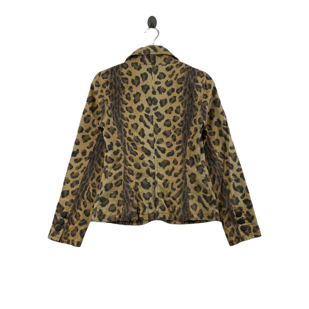 Michael Kors MICHAEL KORS Leopard Overprint Blazer Coat Jacket Size S / US 4 / IT 40 - 3 Thumbnail