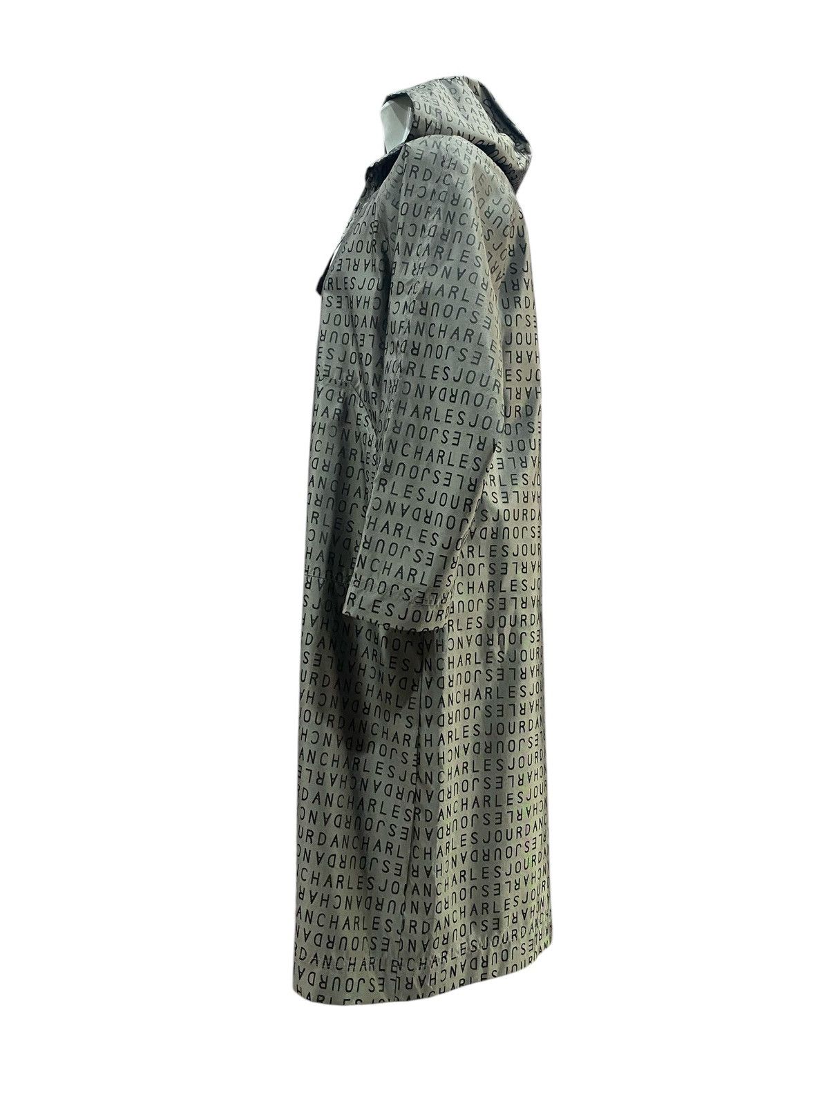 Charles Jourdan × Vintage Rare🔥CHARLES JOURDAN Monogram Parka Long Coat Hoodie Size US L / EU 52-54 / 3 - 6 Thumbnail