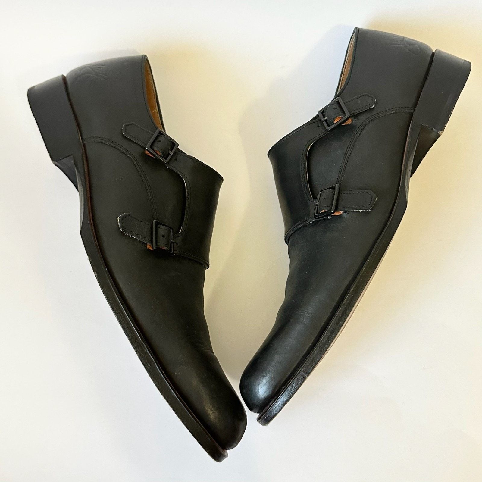 John Fluevog JOHN FLUEVOG Double Monk Straps Shoes Leather Twin Turbine Size US 9 / EU 42 - 4 Thumbnail