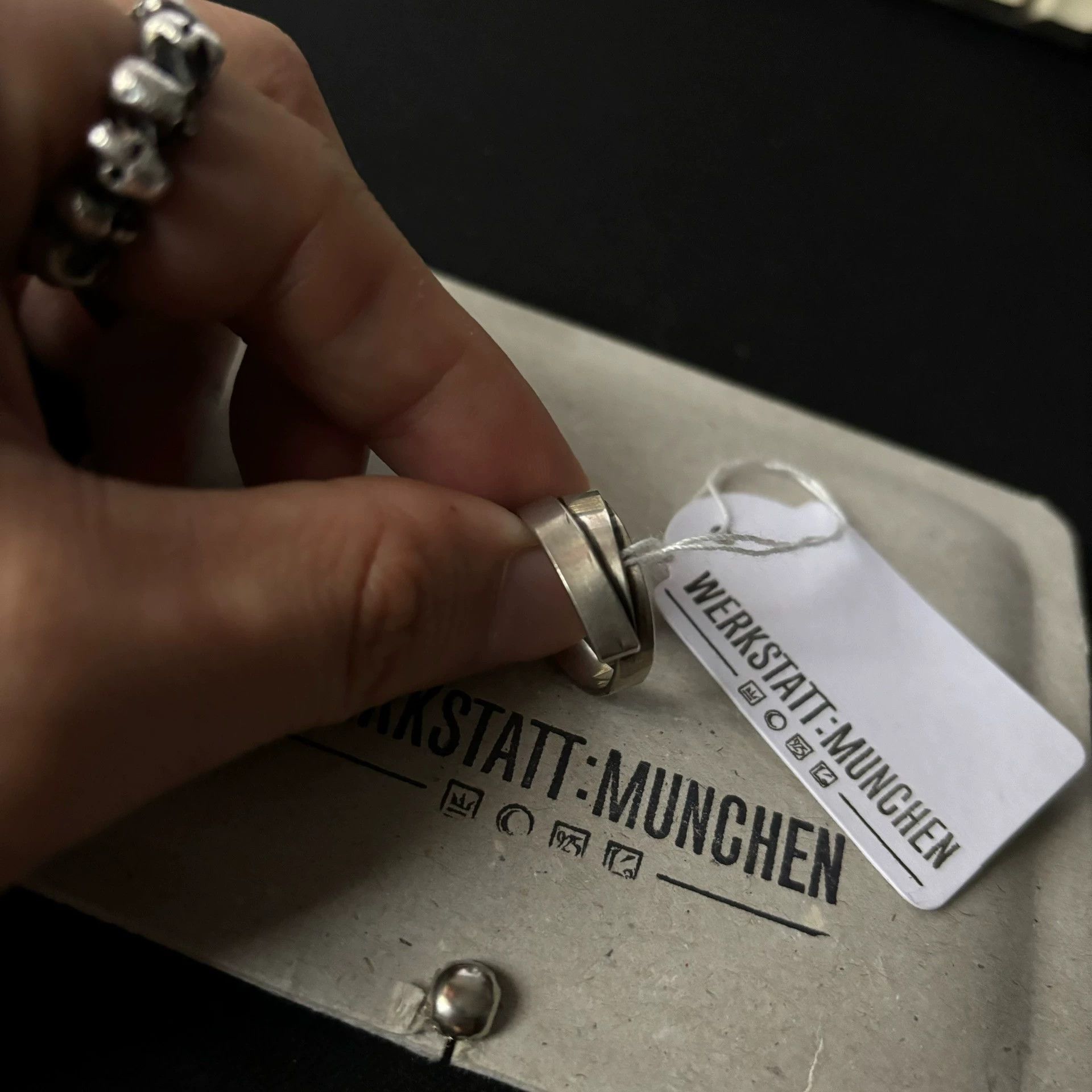 Werkstatt Munchen Werkstatt Munchen New Aged Folded Silver Ring S Size ONE SIZE - 3 Thumbnail