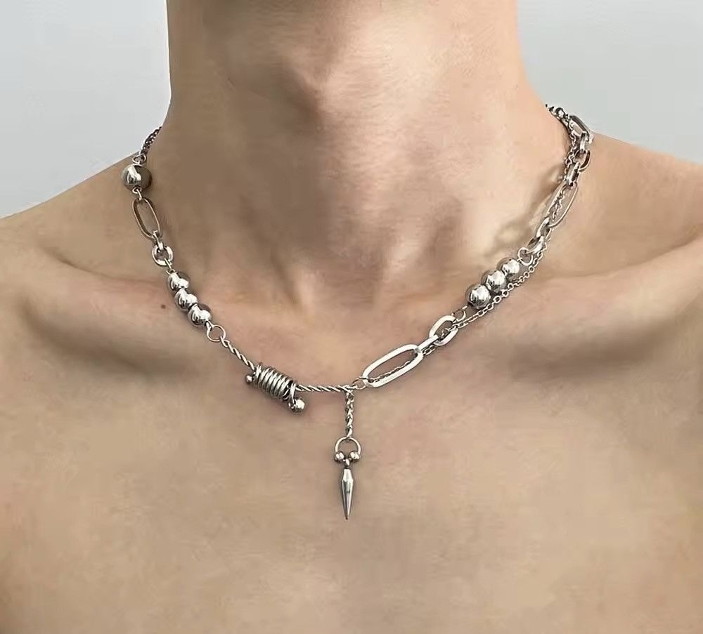 Jewelry Rivet Chain Pendant Necklace Size ONE SIZE - 2 Thumbnail