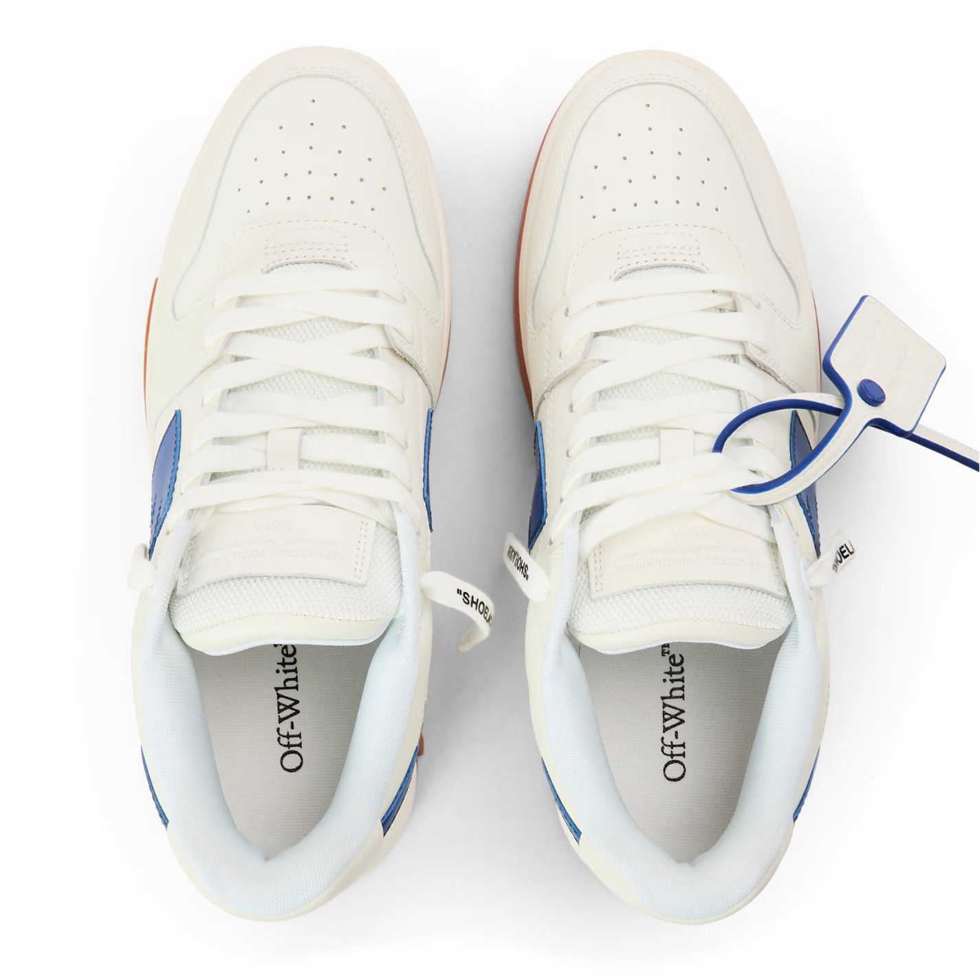 Off-White o1g2r1mq0226 Outofoffice Low-Top Trainers in White/Blue Size US 6 / EU 39 - 3 Thumbnail
