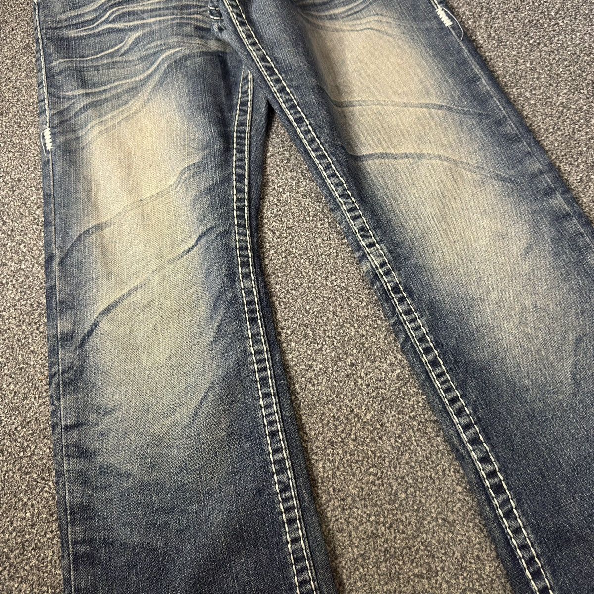 Hysteric Glamour Vintage Y2K True Religion Joey Whisker Distressed Denim Size US 32 / EU 48 - 4 Thumbnail