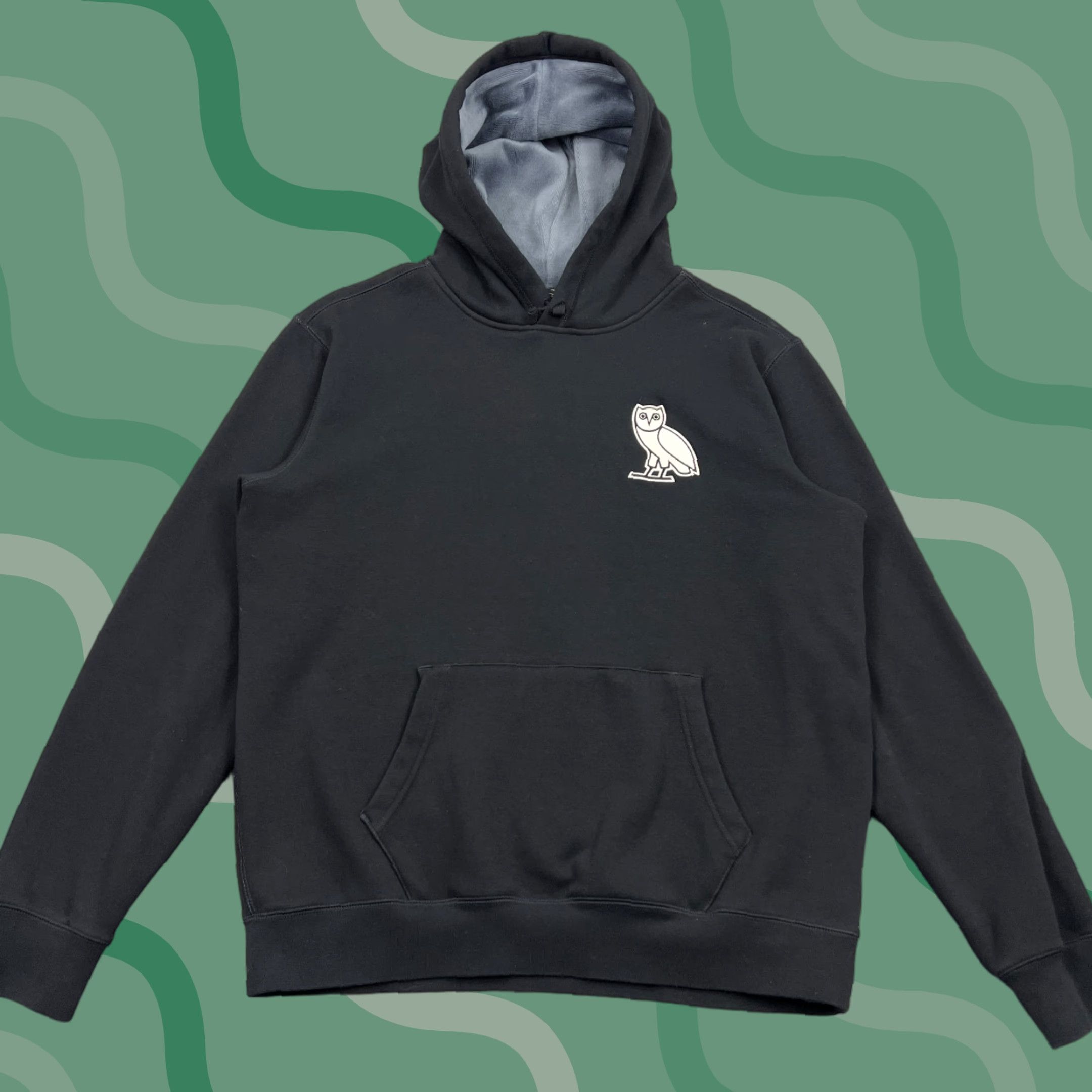 Vintage OVO Drake Hoodie Men L Black Lined Heavy Sweatshirt Octobers Very Own Owl Shirt pullover Hooded Graphic Print Logo Winter Fall Musica Owl Mens Size US L / EU 52-54 / 3 - 1 Thumbnail