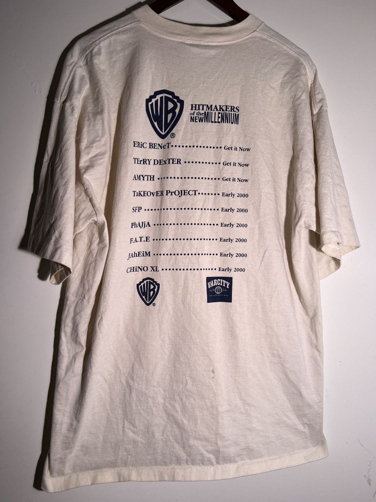 Vintage 90's 2000's Y2K VTG Vintage Varcity 32 Hitmakers Music Shirt Size US XL / EU 56 / 4 - 2 Thumbnail