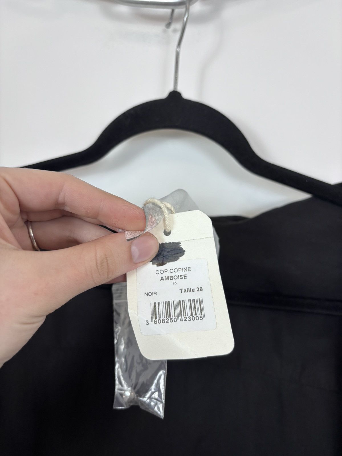 Cop Copine Cop Copine Amboise NWT Women’s Black Lyocell Zipped Jacket Size XS / US 0-2 / IT 36-38 - 13 Thumbnail