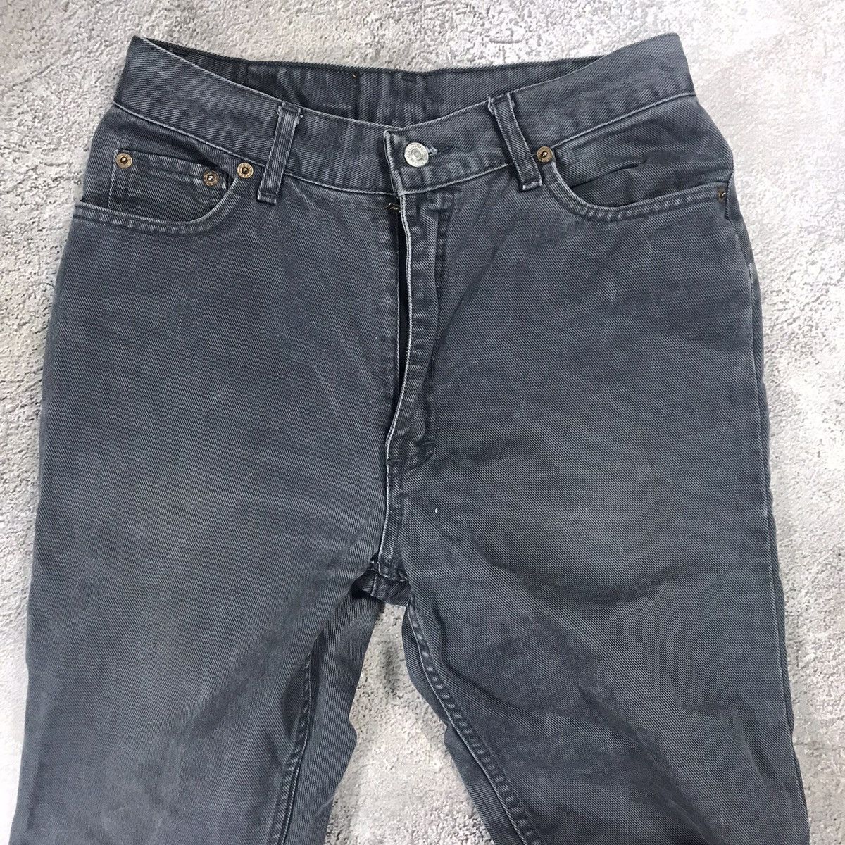Vintage Vintage 90s Levis 881 Baggy Faded Black Jeans Grunge Logo 31 Size US 31 - 4 Thumbnail