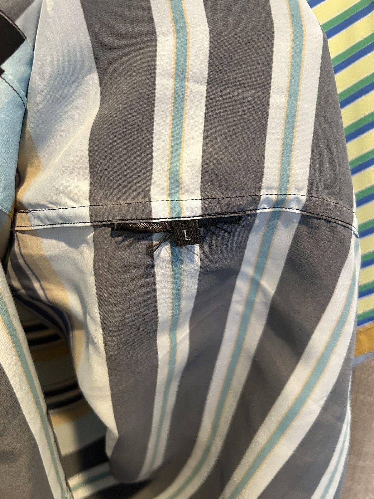 Prada Prada Striped Beach Camp Shirt Size US L / EU 52-54 / 3 - 4 Thumbnail