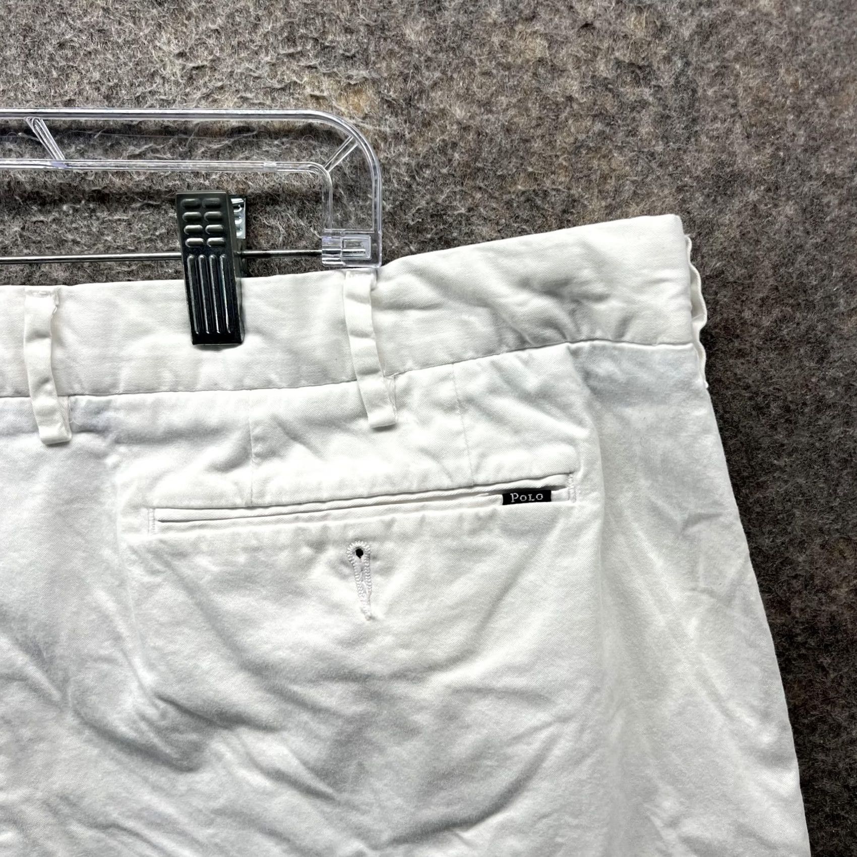 Polo Ralph Lauren Polo Ralph Lauren Shorts Mens 40 White Stretch Chino Flat Front Casual Size US L / EU 52-54 / 3 - 6 Thumbnail