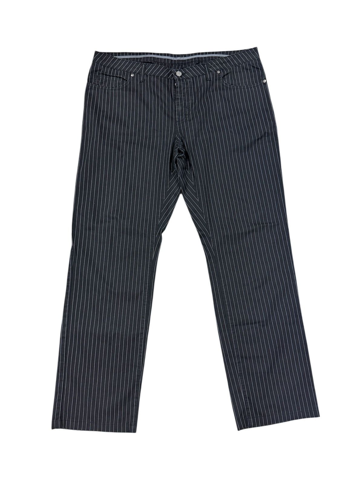 Versace VERSACE CASUAL PANTS STRIPE FLY BUTTON Size US 38 / EU 54 - 1 Thumbnail