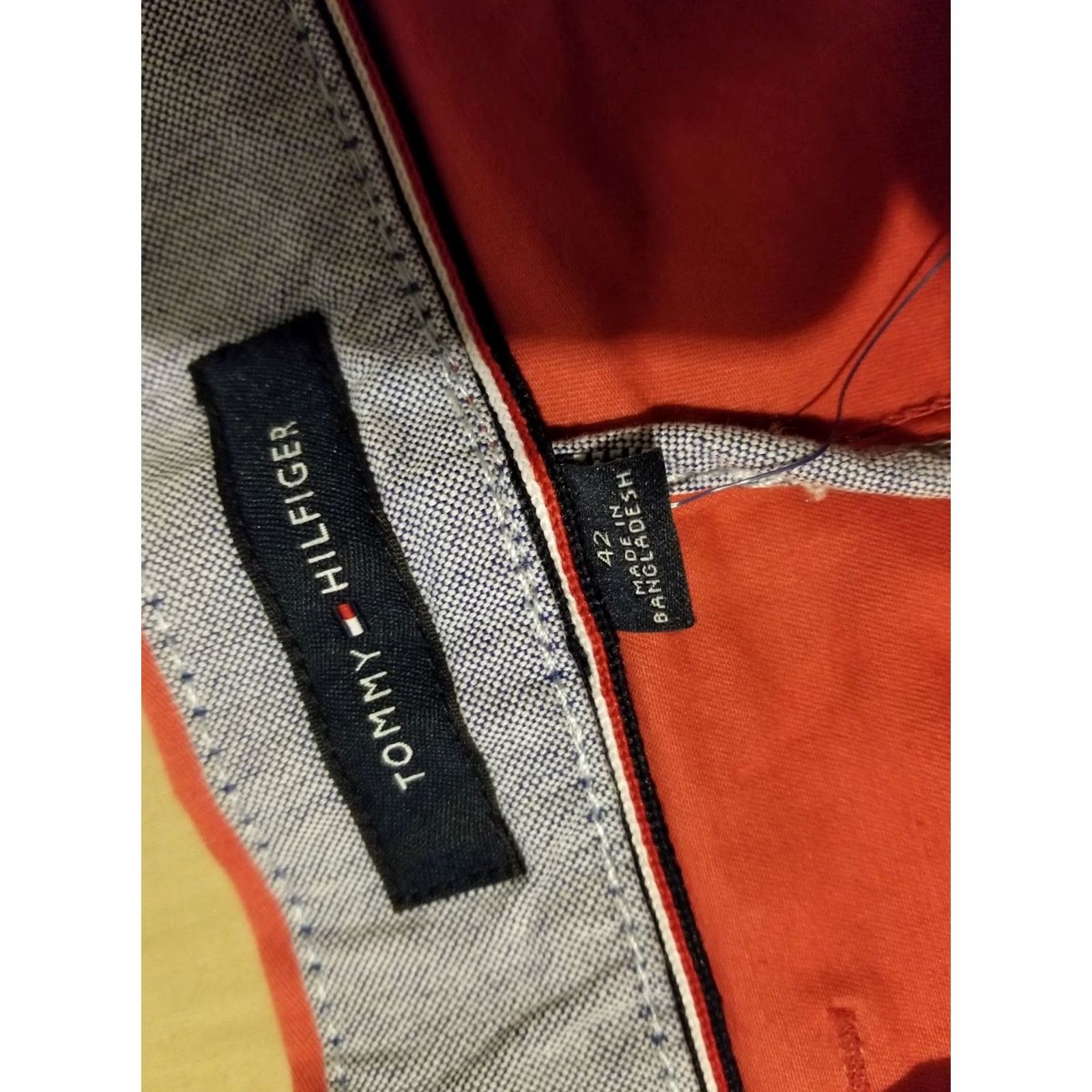 Tommy Hilfiger Tommy Hilfiger Mens Shorts Chino Cotton Stretch Red 42 Regular Size 42 Size US 42 / EU 58 - 5 Thumbnail