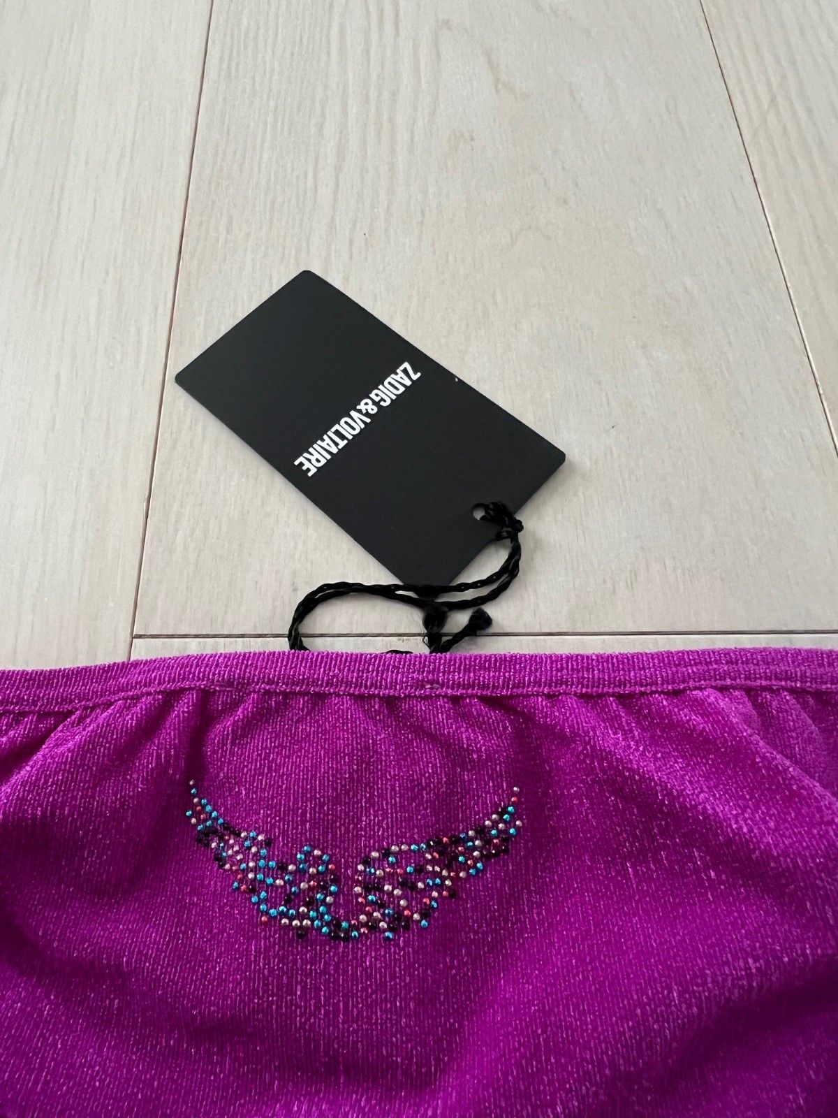 Zadig & Voltaire Zadig & Voltaire Crinkle Swim Bikini Bottom Prune ( US 10 ) Size 26" / US 2 / IT 38 - 4 Thumbnail