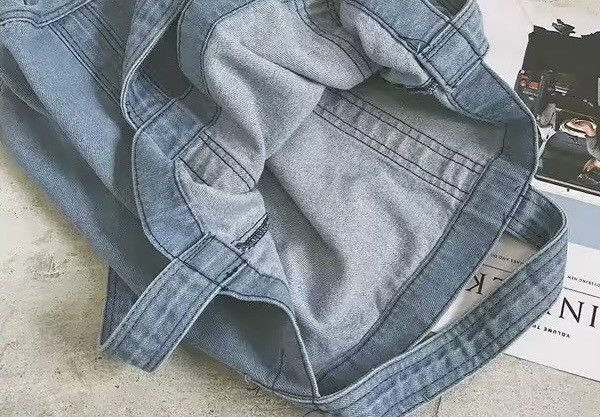 Designer × Vintage Denim Light Blue Shoulder Bag Size ONE SIZE - 6 Thumbnail