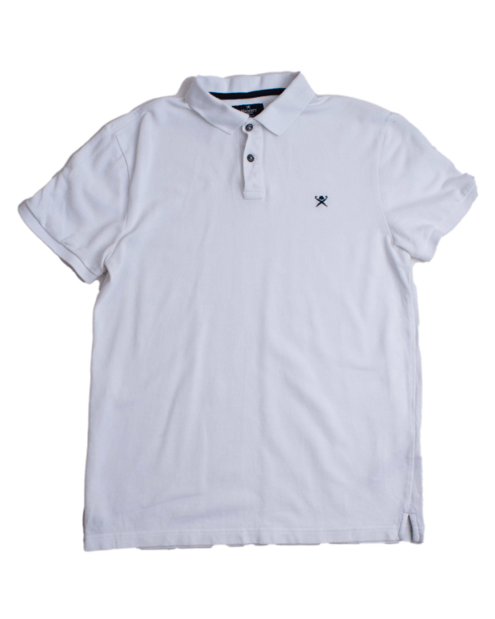 Hackett Hackett London Classic Fit White Polo Shirt Size M Size US M / EU 48-50 / 2 - 1 Thumbnail