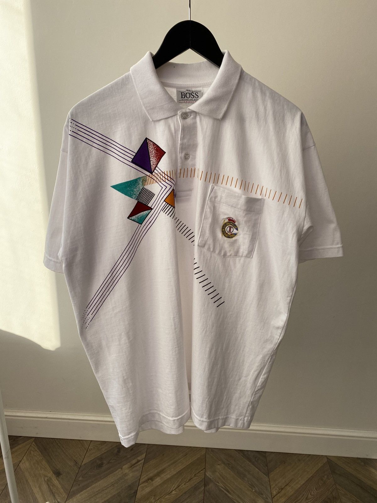 Hugo Boss Vintage Hugo Boss International Golfing Club Polo Shirt 90s Size US XXL / EU 58 / 5 - 1 Thumbnail
