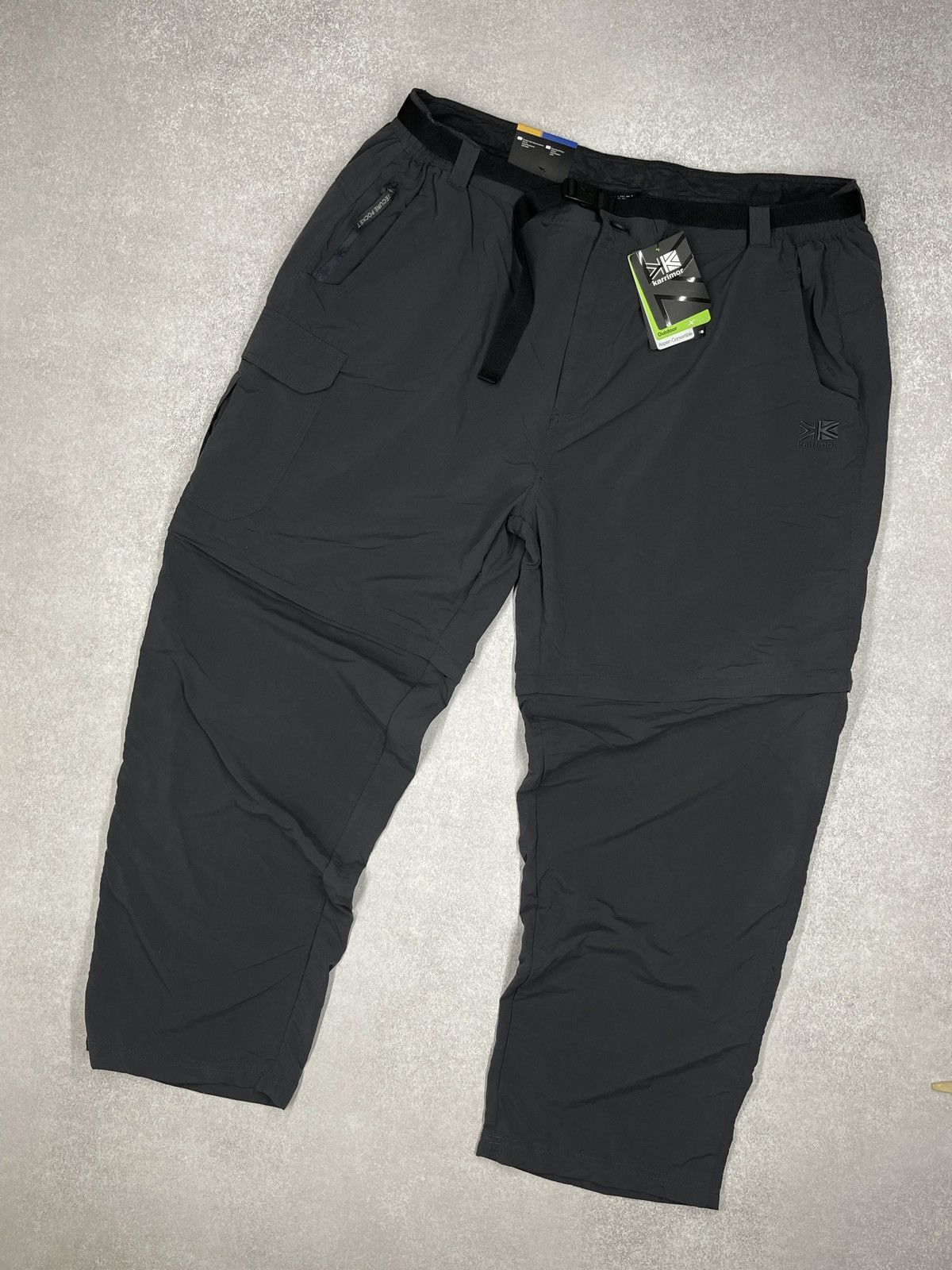 Karrimor Mens Karrimor Aspen Cargo Pants 2in1 Grey Outdoor Gorpcore Size US 40 / EU 56 - 1 Thumbnail