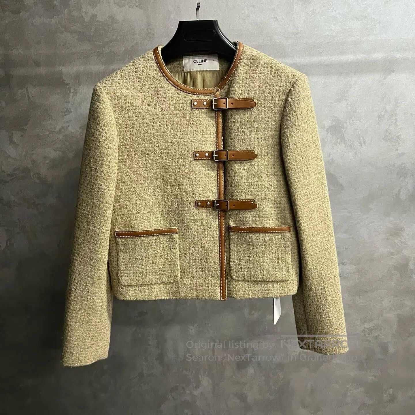 Celine CELINE Knitted circular wool jacket with shoulder straps| Size S / US 4 / IT 40 - 1 Thumbnail