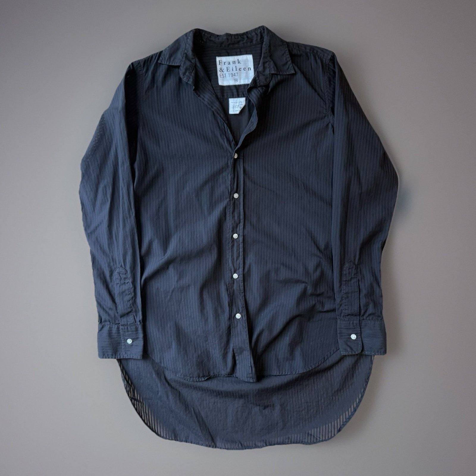 Frank & Eileen Frank & Eileen Shirt Medium Black Striped Greyson Button Up Size M / US 6-8 / IT 42-44 - 1 Thumbnail