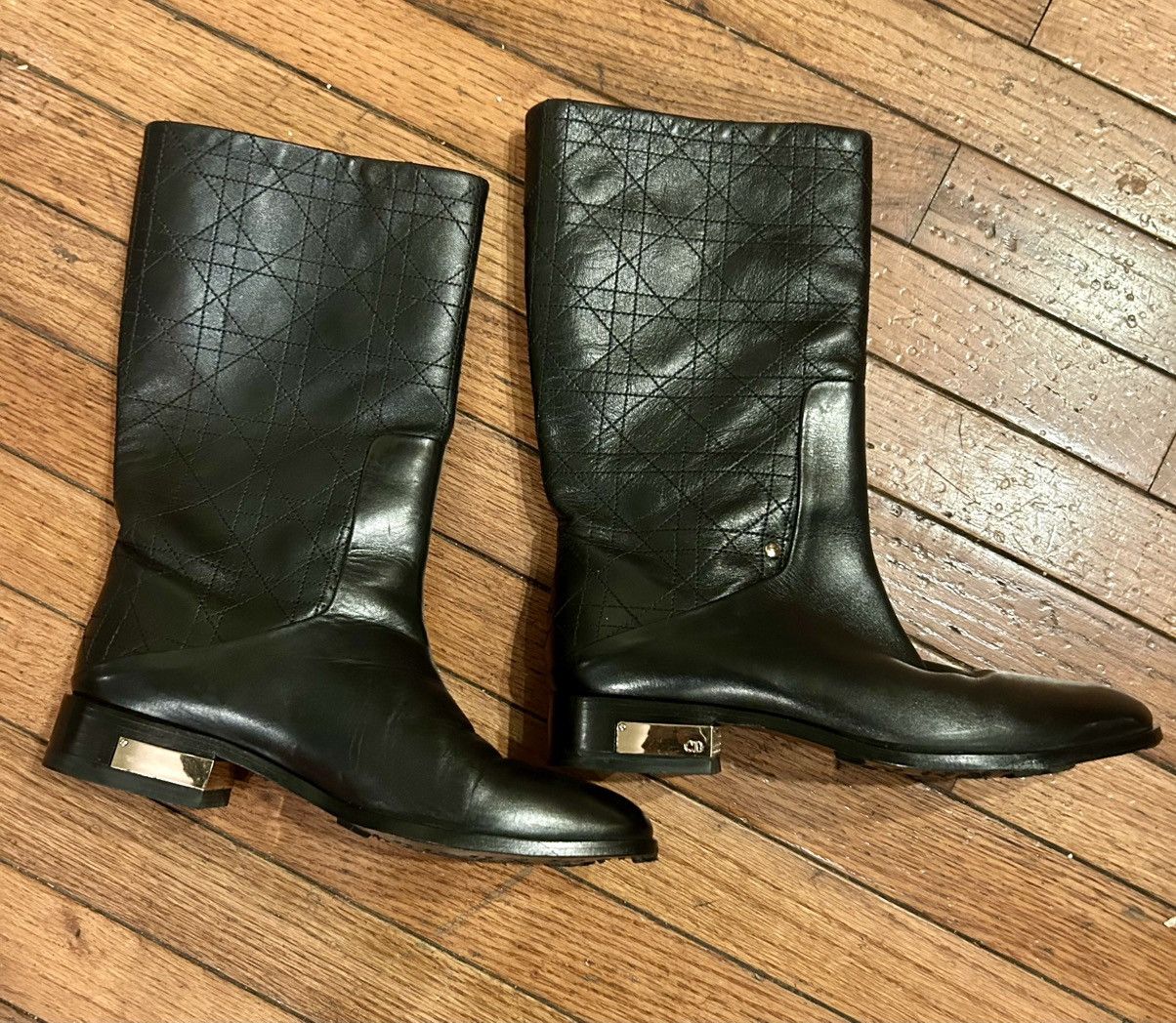 Christian Dior Monsieur Dior boots black quilted design Size US 8.5 / IT 38.5 - 6 Thumbnail