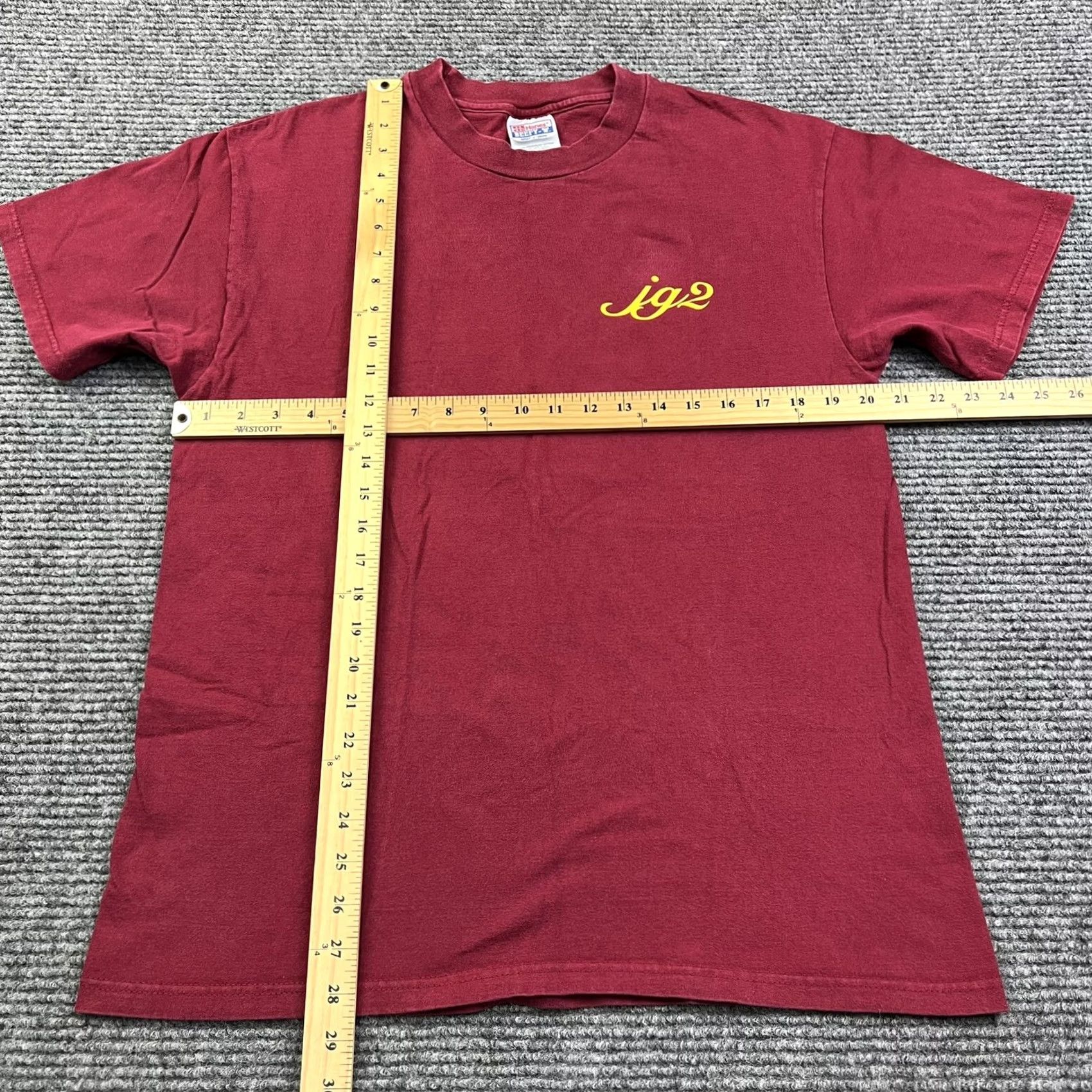 Hanes VINTAGE? No. (Skip) Adult Large Short Sleeve Graphic T Shirt Country Western Line Dancing JG2 Hanes Men's Cotton Red US-Size L Crew Neck Size US L / EU 52-54 / 3 - 4 Thumbnail