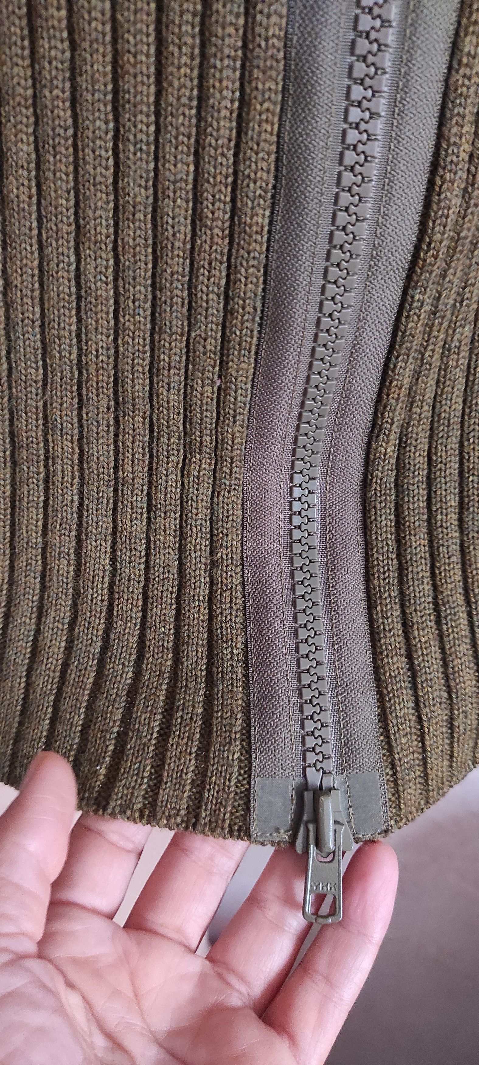 Other KYUSO Joke & Egidio Virgin Wool Sweater Bouble Zipper Green Size M / US 6-8 / IT 42-44 - 5 Thumbnail