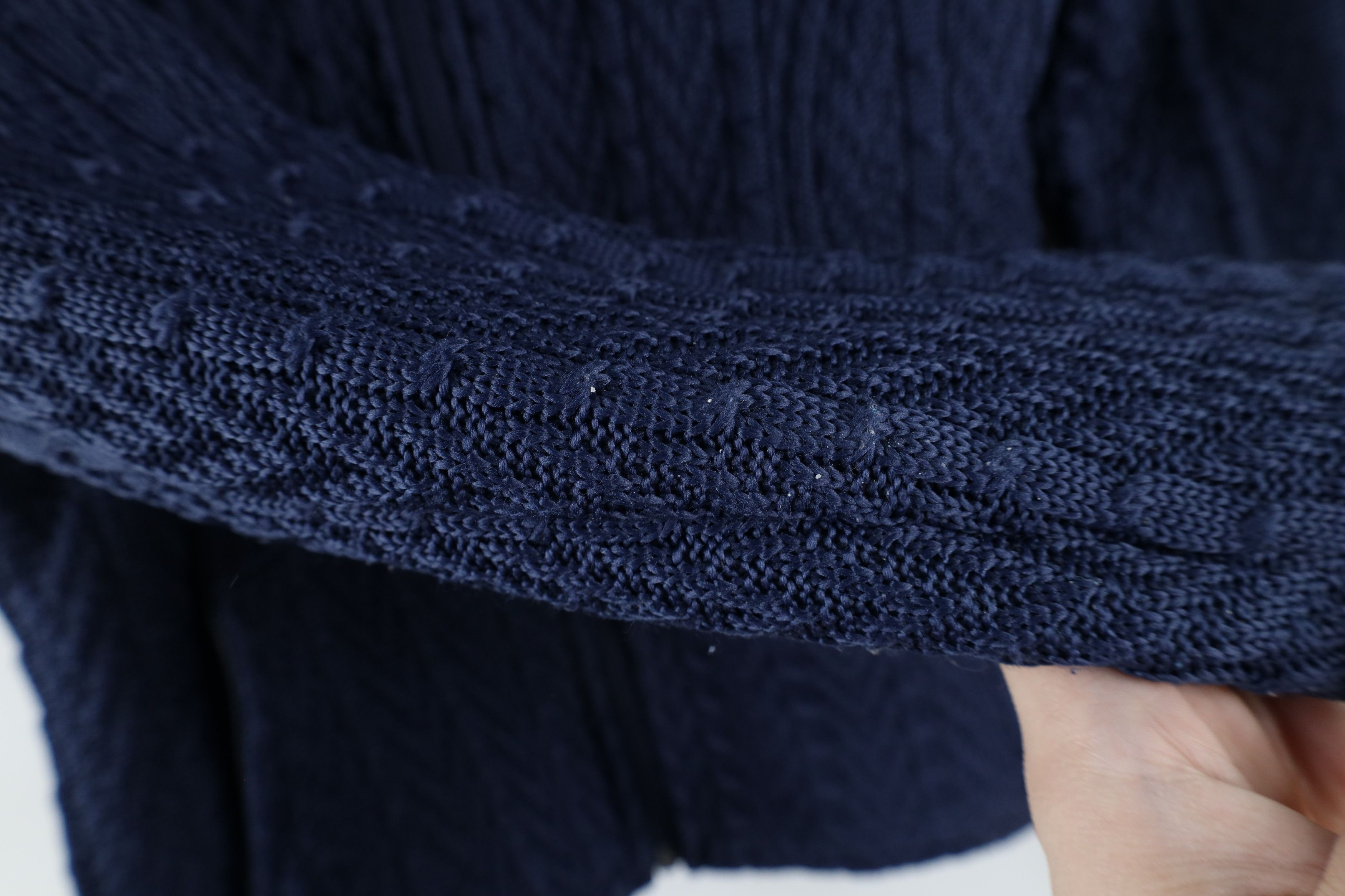 Spyder × Vintage Spyder Out Core Chunky Cable Knit Major Sweater Jacket Blue Size S / US 4 / IT 40 - 7 Thumbnail