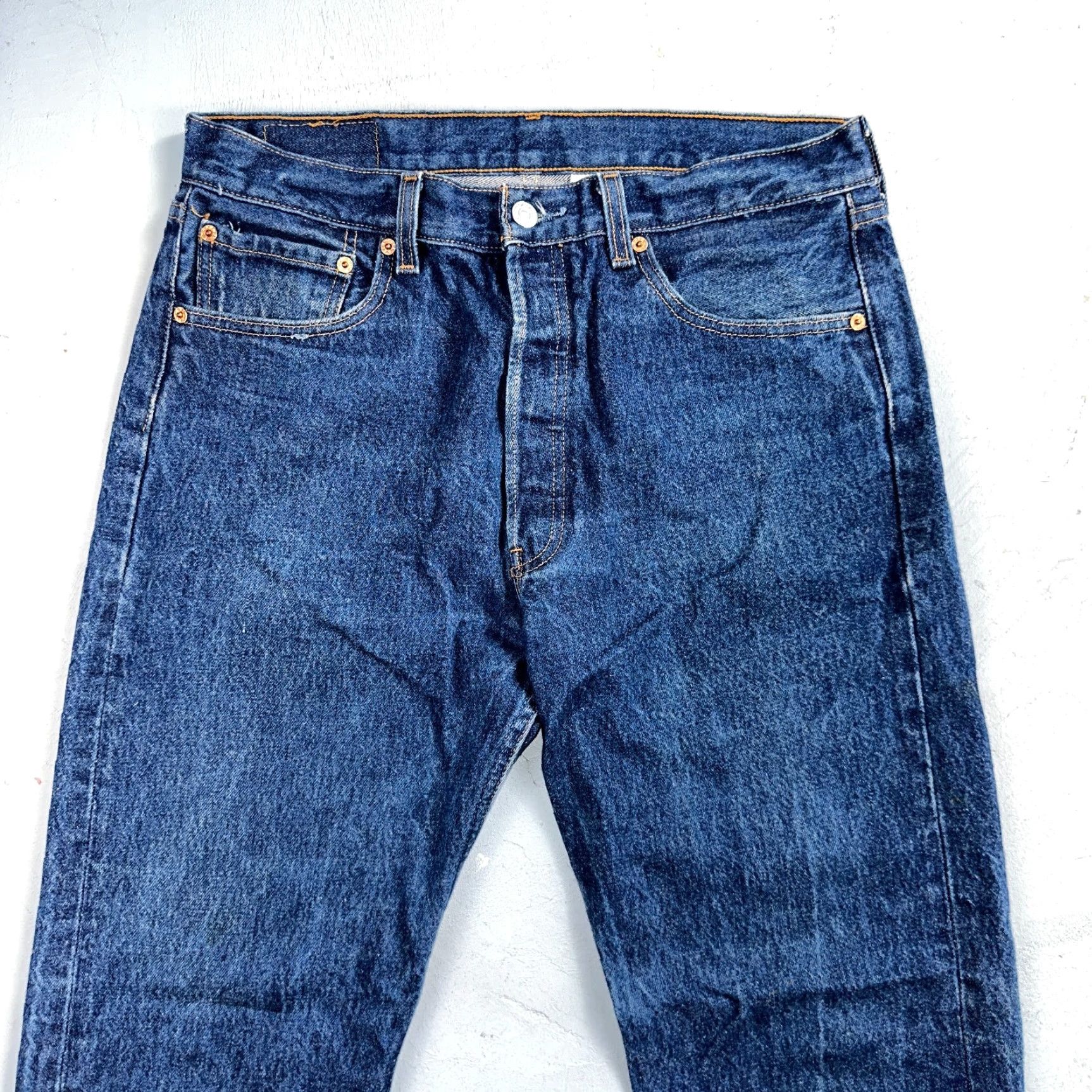 Levi's VINTAGE Levi's 501 Jeans Men 34x31 Blue Straight Leg 90s Y2K USA Mid Rise Comfort Size US 34 / EU 50 - 2 Thumbnail