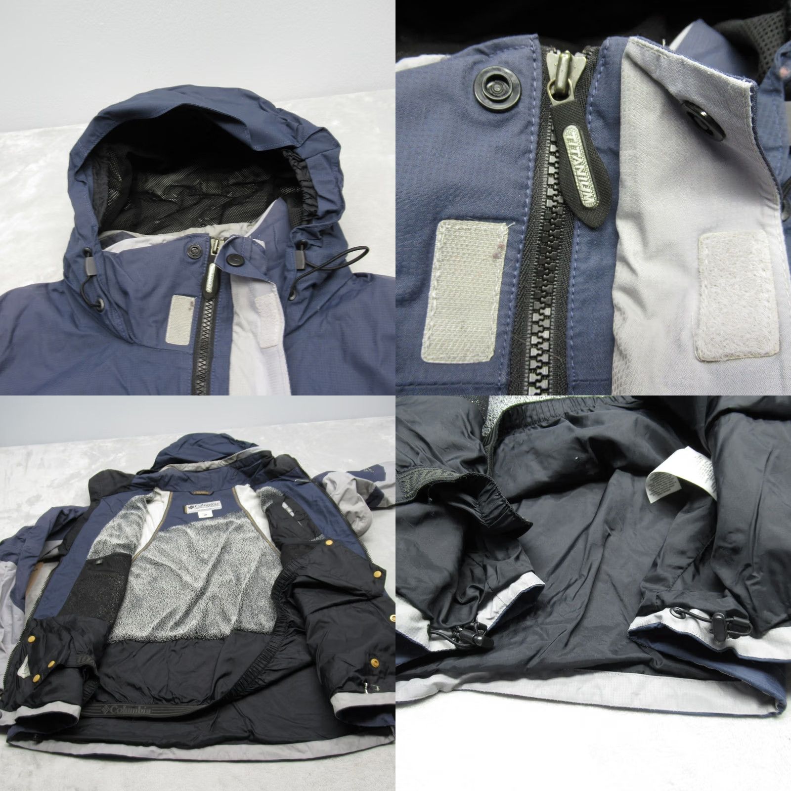 Vintage Columbia Titanium Jacket Mens Large Blue Omni-Tech Waterproof Hooded Full Zip Size US L / EU 52-54 / 3 - 9 Thumbnail