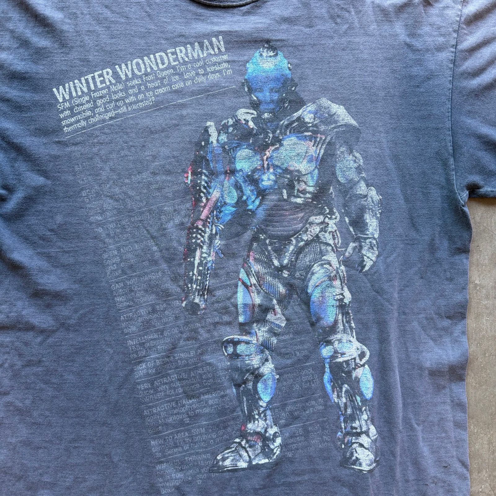 Vintage 1996 Batman Winter Wonderman Dr Freeze Tee Size US XL / EU 56 / 4 - 2 Thumbnail