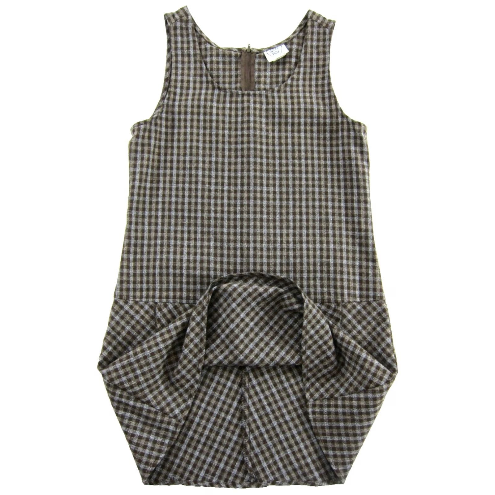 Pinko VINTAGE Ultra Pink Plaid Sleeveless Tank Dress Shirt Dress Women S Brown Grey 70s 80s 90s Size S / US 4 / IT 40 - 6 Thumbnail